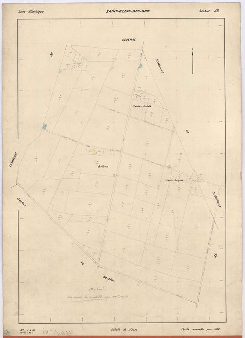 Saint-Gildas-des-Bois - Section AD 1-60