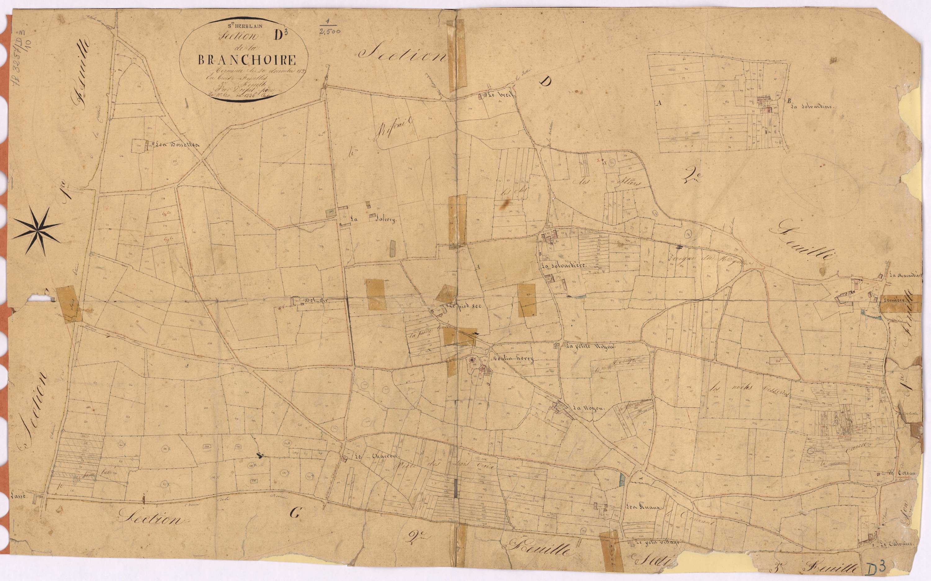 Saint-Herblain - Section D3 Branchoire (section de La) ; 620-1226