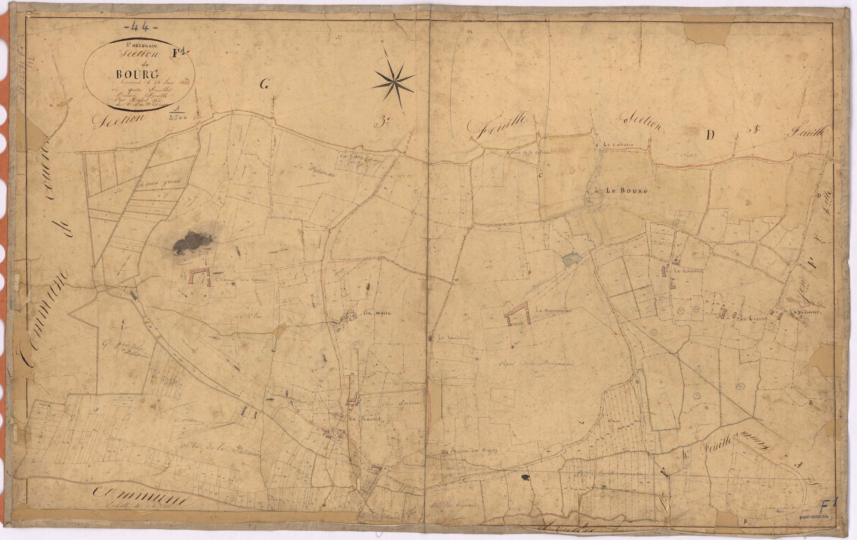 Saint-Herblain - Section F1 Bourg (section du) ; 1-625