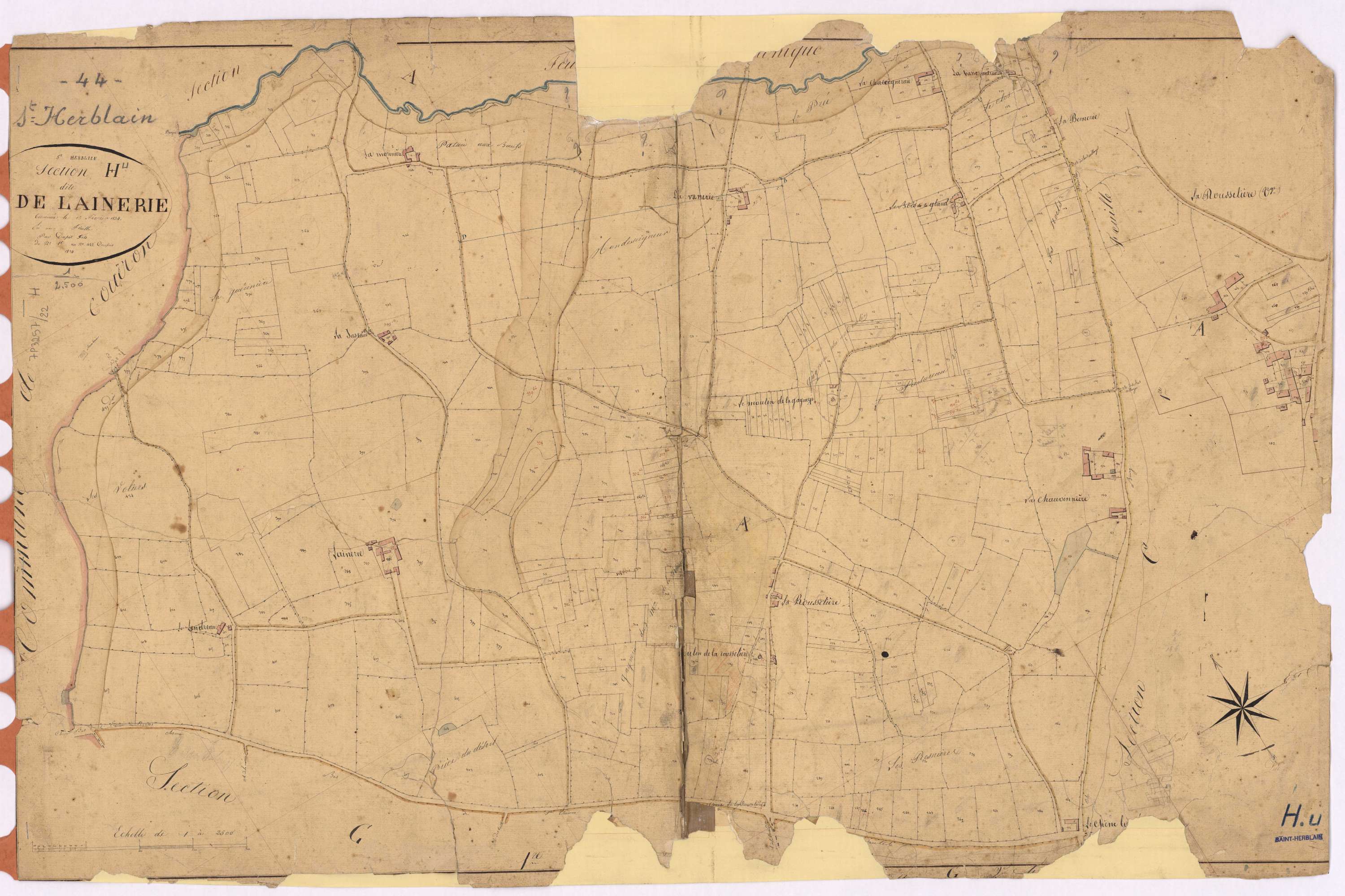 Saint-Herblain - Section H Lainerie (section de) ; 1-425