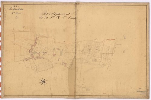 Saint-Herblain - Section F1 (développement) Bourg (section du) ; 1-625 ; développement du Bourg