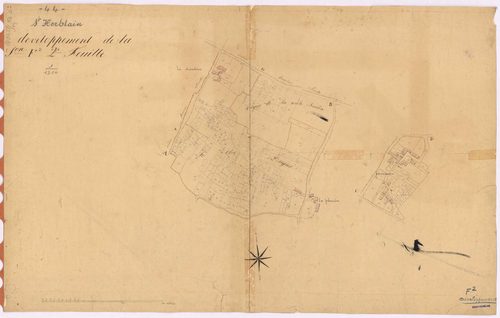 Saint-Herblain - Section F2 (développement) Bourg (section du) ; 626-1238 ; développement des villages de La Maraudière, de La Pelousière et de l'Orevasserie