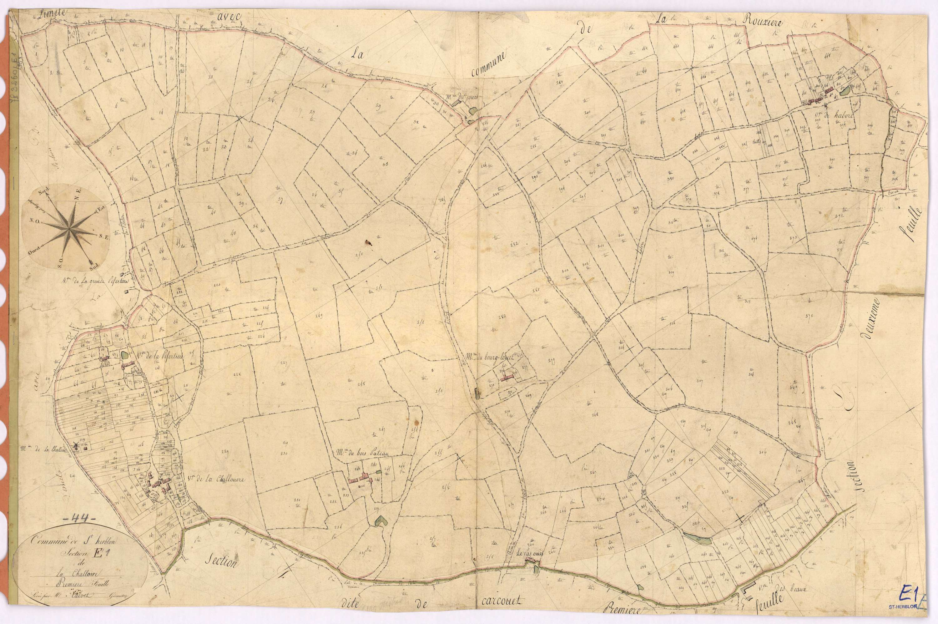 Saint-Herblon - Section E1 Challoire (section de La)
