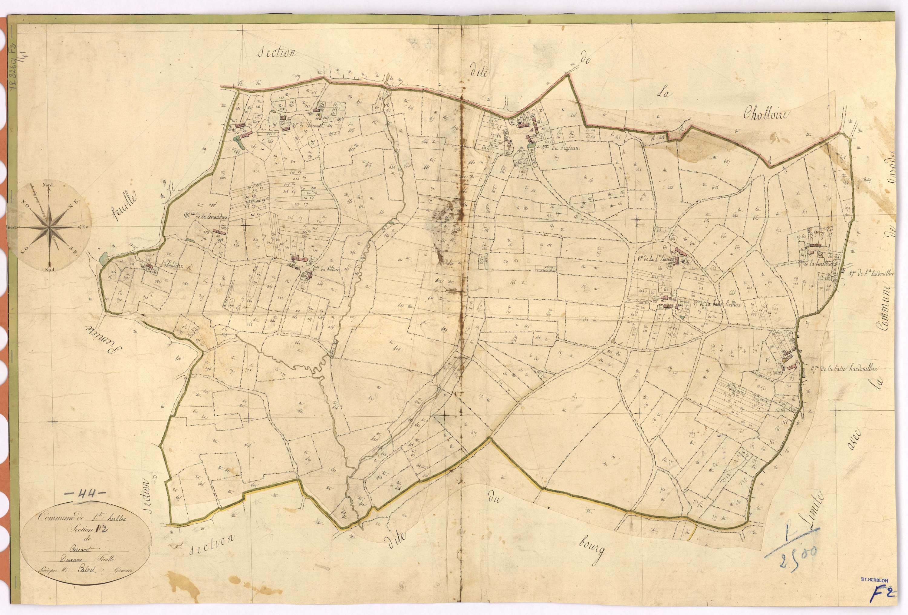 Saint-Herblon - Section F2 Carcouet (section de)