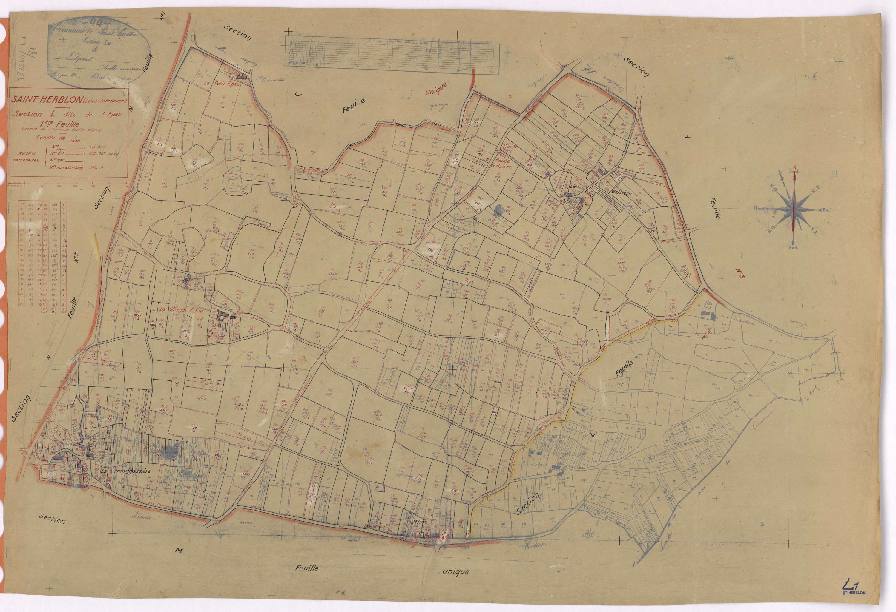 Saint-Herblon - Section L1 Epau (section de l') ; 1-374