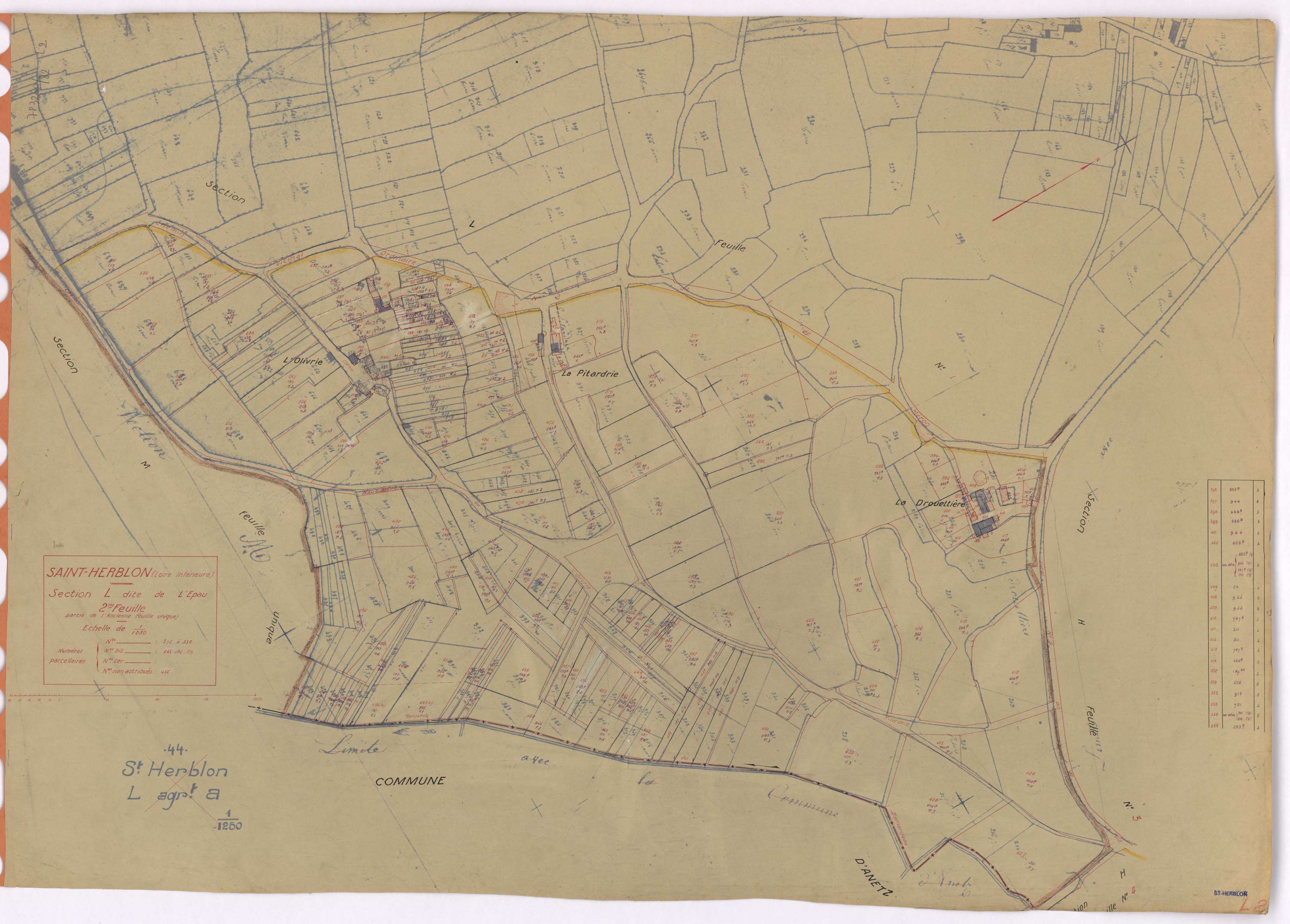 Saint-Herblon - Section L2 Epau (section de l') ; 375-556