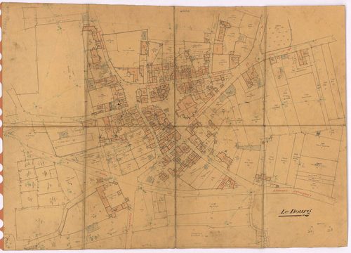 Saint-Herblon - Section G1 (développement) Bourg (section du) ; 1-194 ; développement de la partie centrale du Bourg