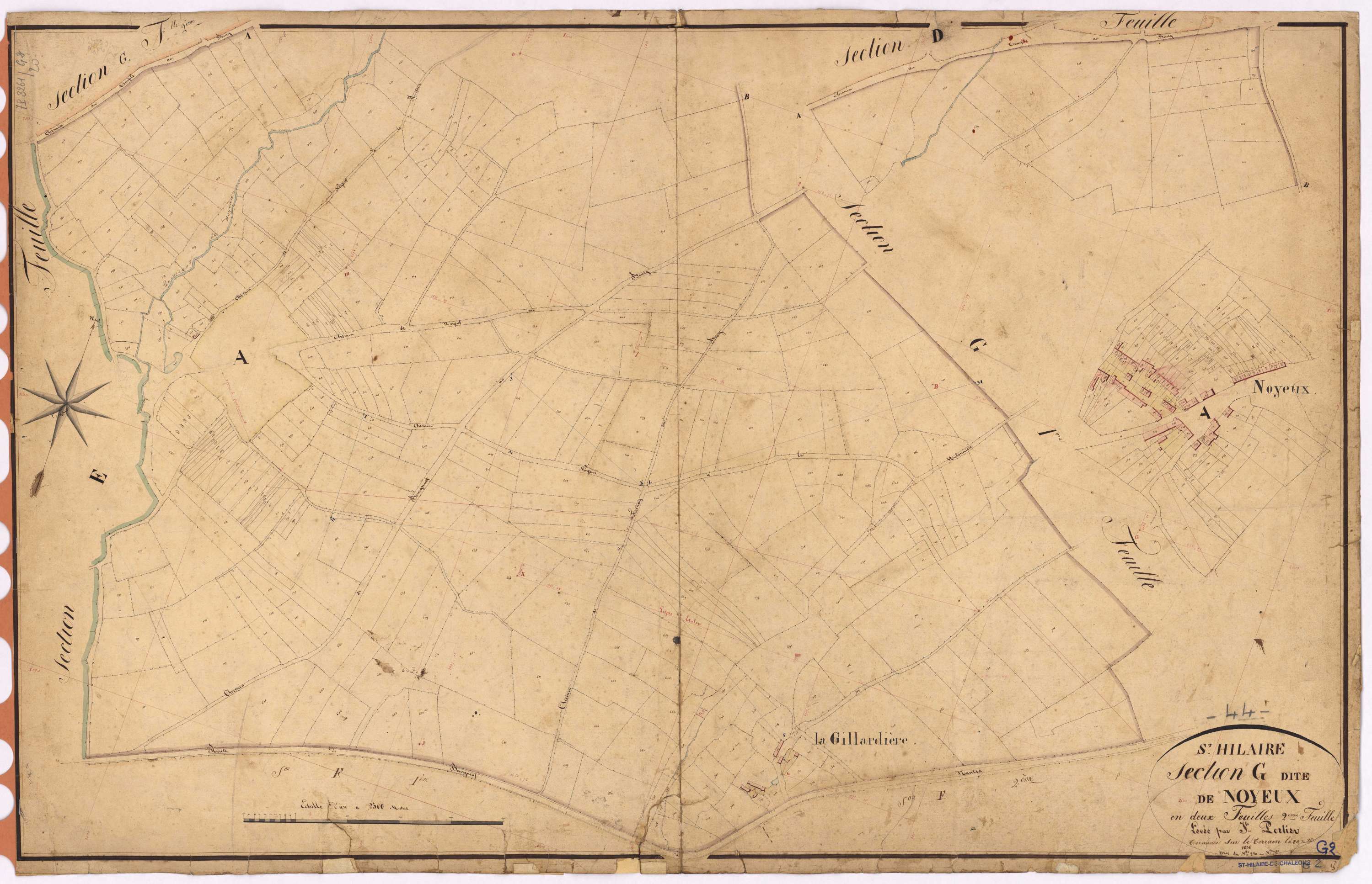 Saint-Hilaire-de-Chaléons - Section G2 Noyeux (section de) ; 250-751