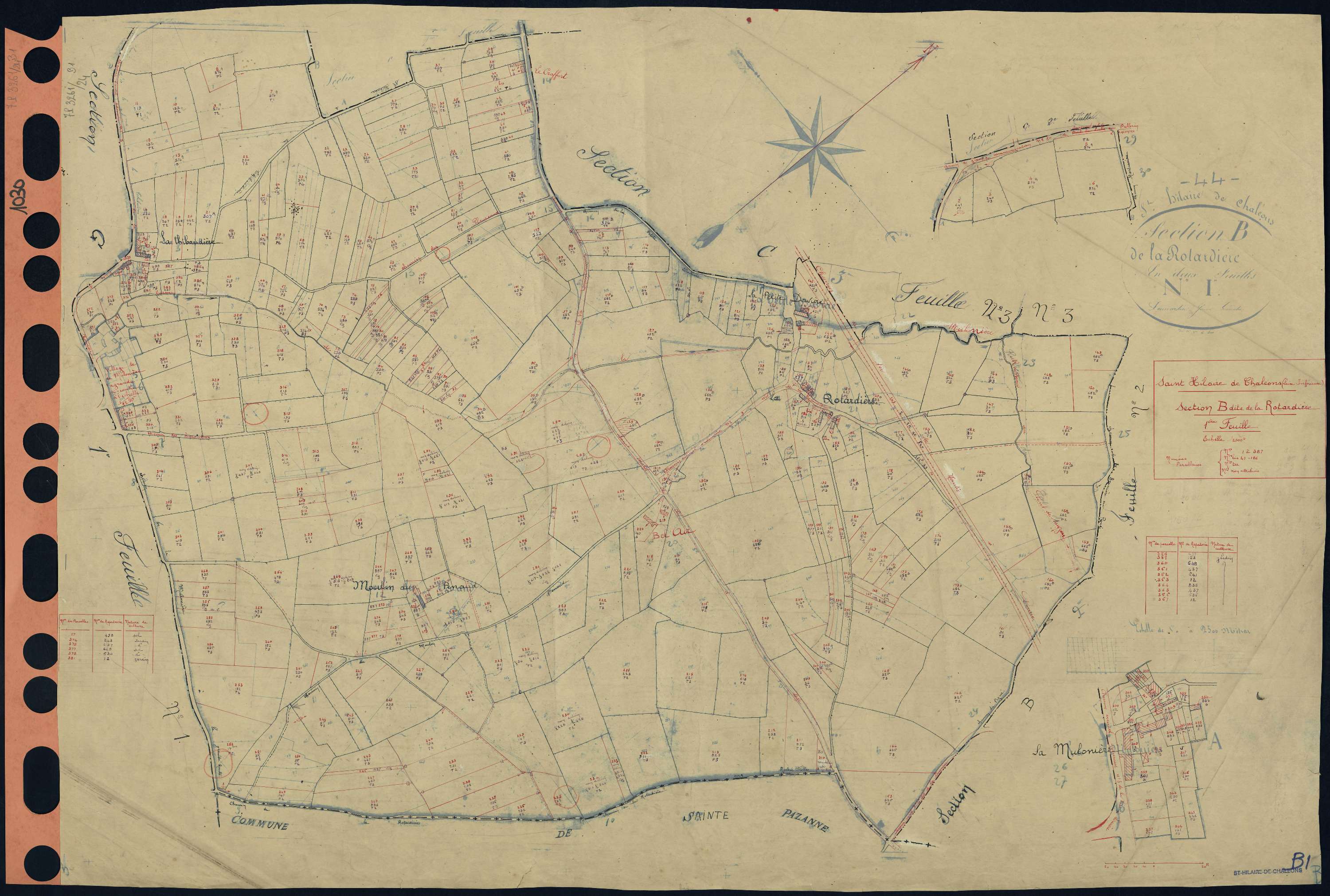 Saint-Hilaire-de-Chaléons - Section B1 Rotardière (section de La) . 1-387