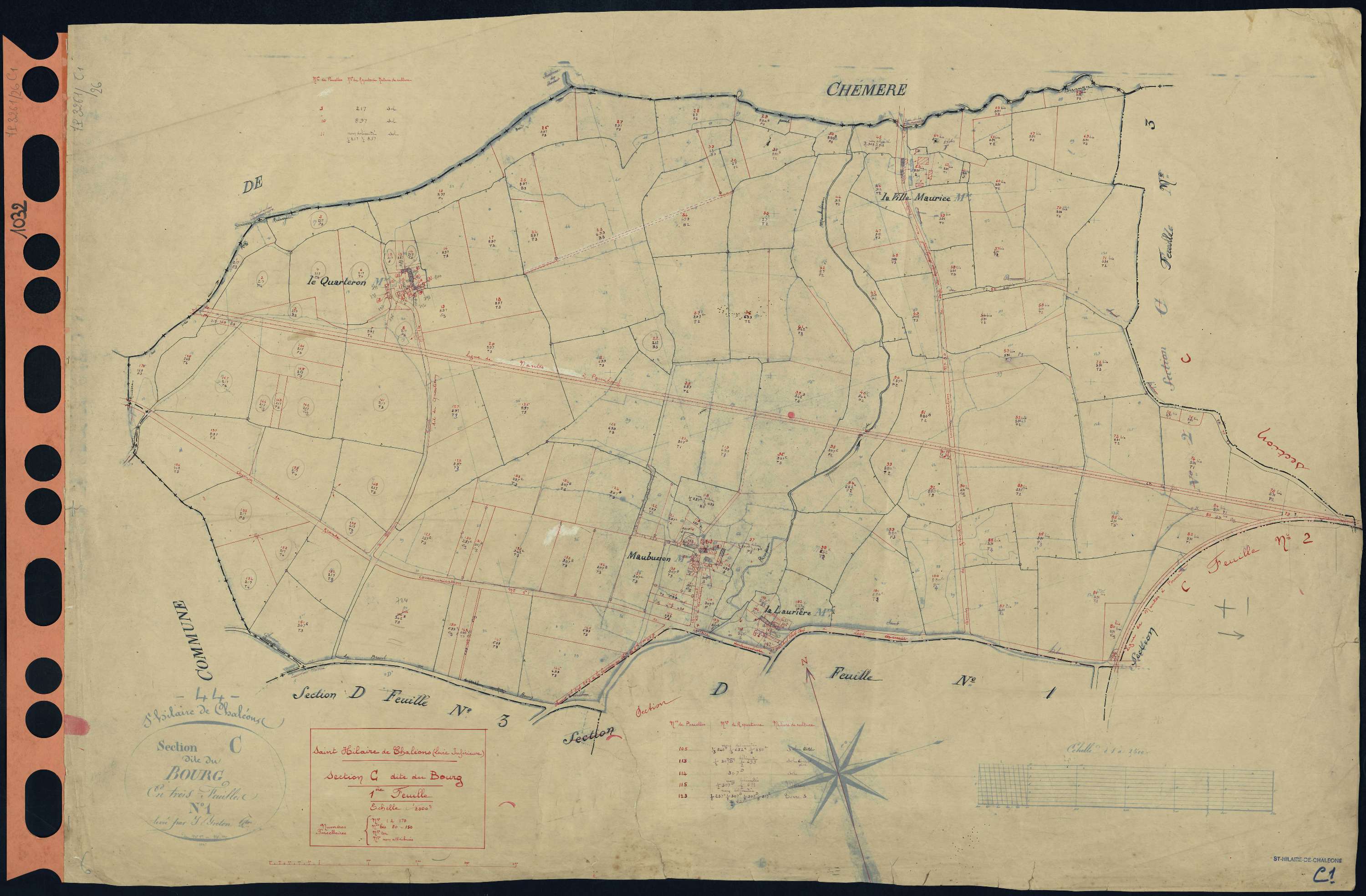 Saint-Hilaire-de-Chaléons - Section C1 Bourg (section du) . 1-170