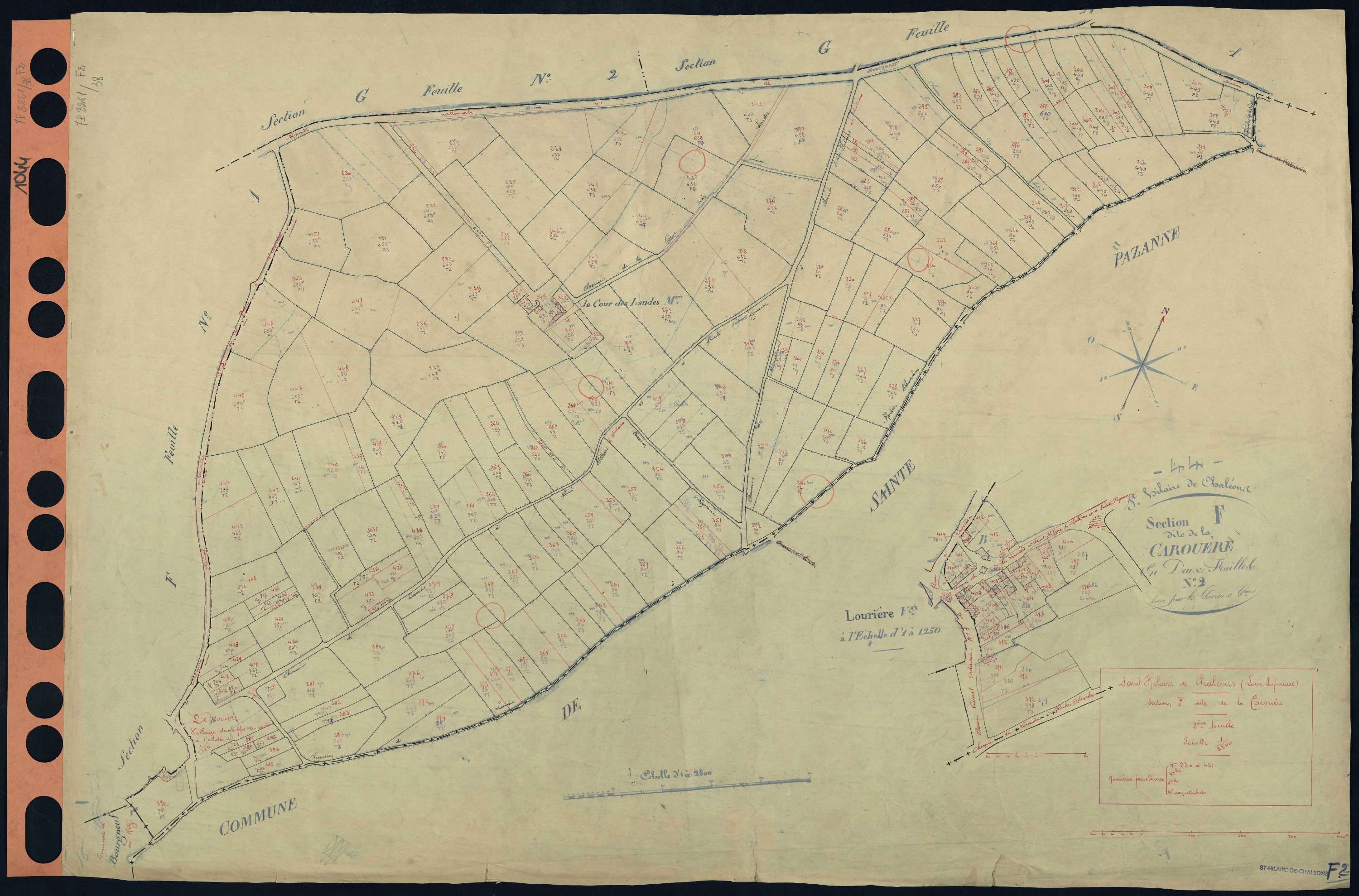 Saint-Hilaire-de-Chaléons - Section F2 Carouère (section de La) . 230-451