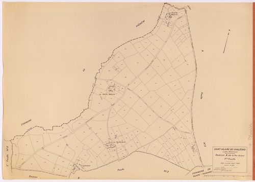 Saint-Hilaire-de-Chaléons - Section A1 Bois Guibert (section du) ; 1-179