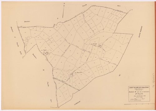 Saint-Hilaire-de-Chaléons - Section B2 Rotardière (section de La) ; 388-511