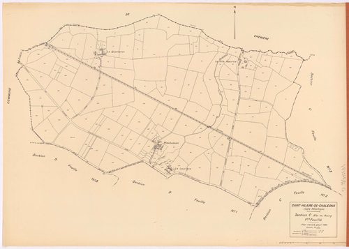 Saint-Hilaire-de-Chaléons - Section C1 Bourg (section du) ; 1-170