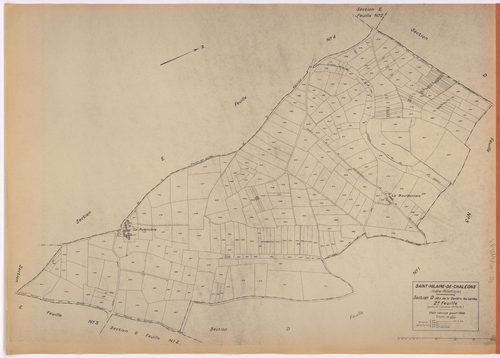 Saint-Hilaire-de-Chaléons - Section D2 Davière des Landes (section de La) ; 177-469