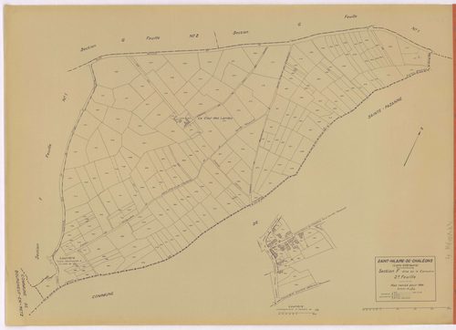 Saint-Hilaire-de-Chaléons - Section F2 Carcouère (section de La) ; 230-451