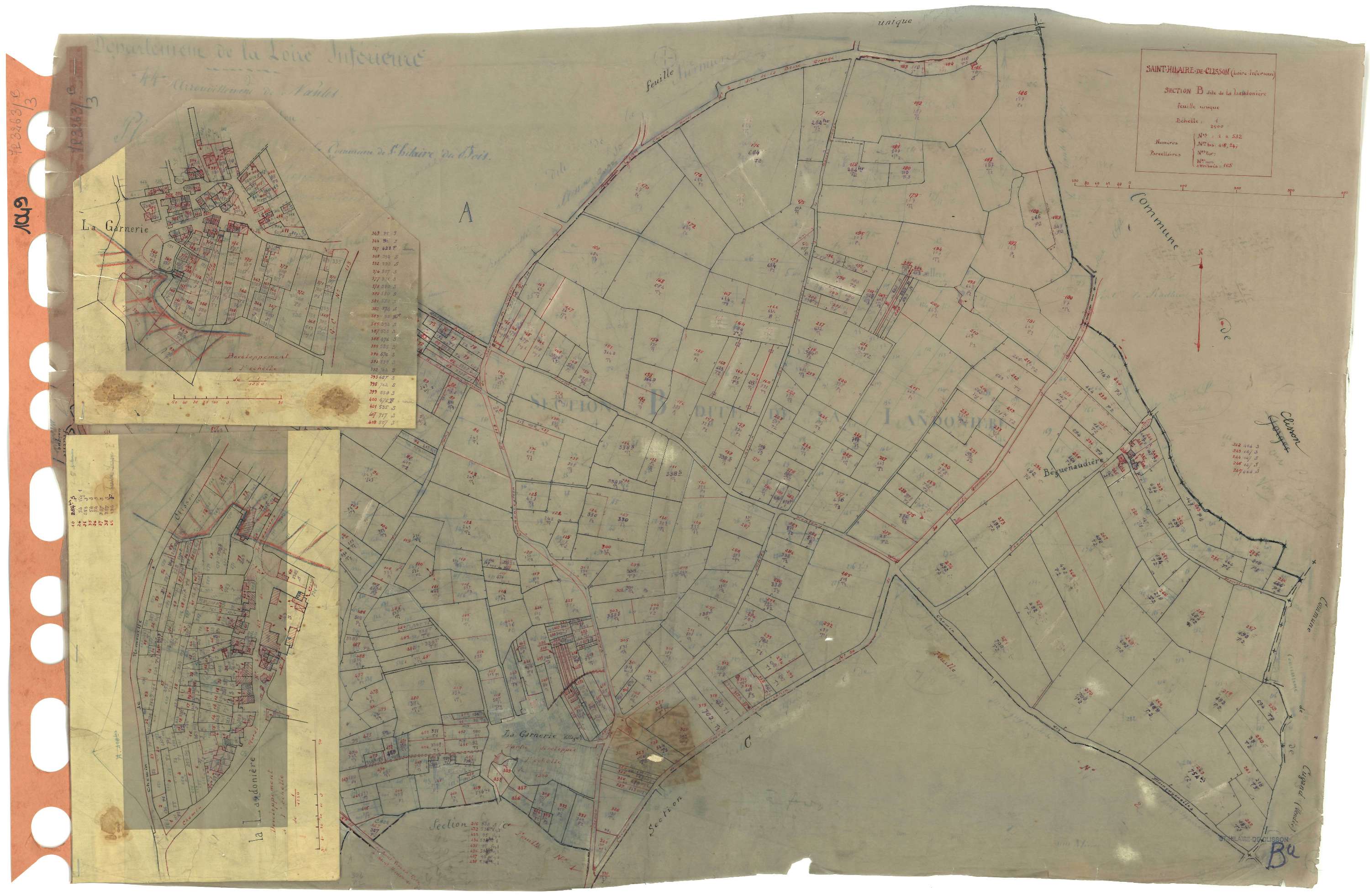 Saint-Hilaire-de-Clisson - Section B Landonière (section de La) . 1-532