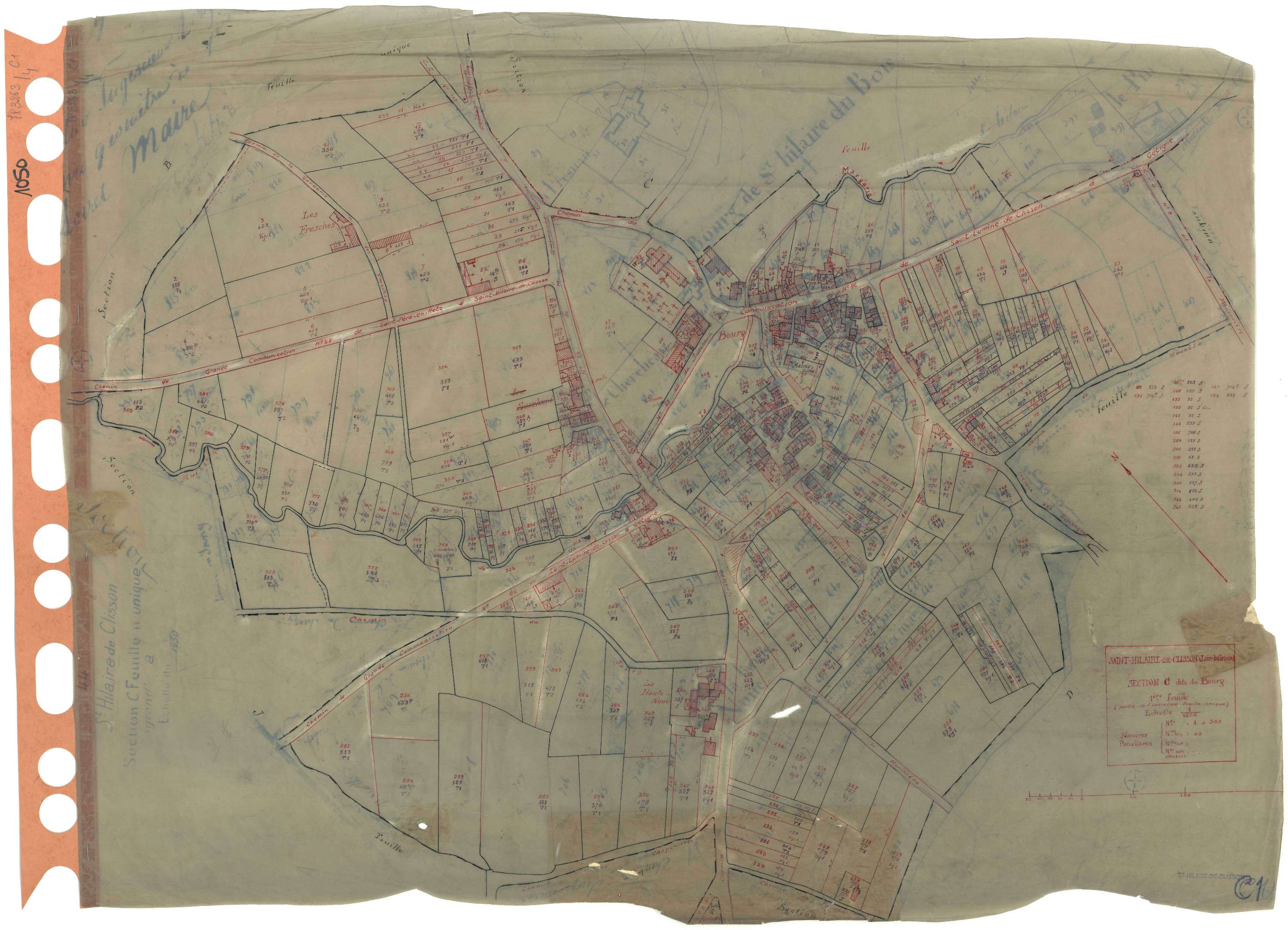 Saint-Hilaire-de-Clisson - Section C1 Bourg (section du) . 1-383