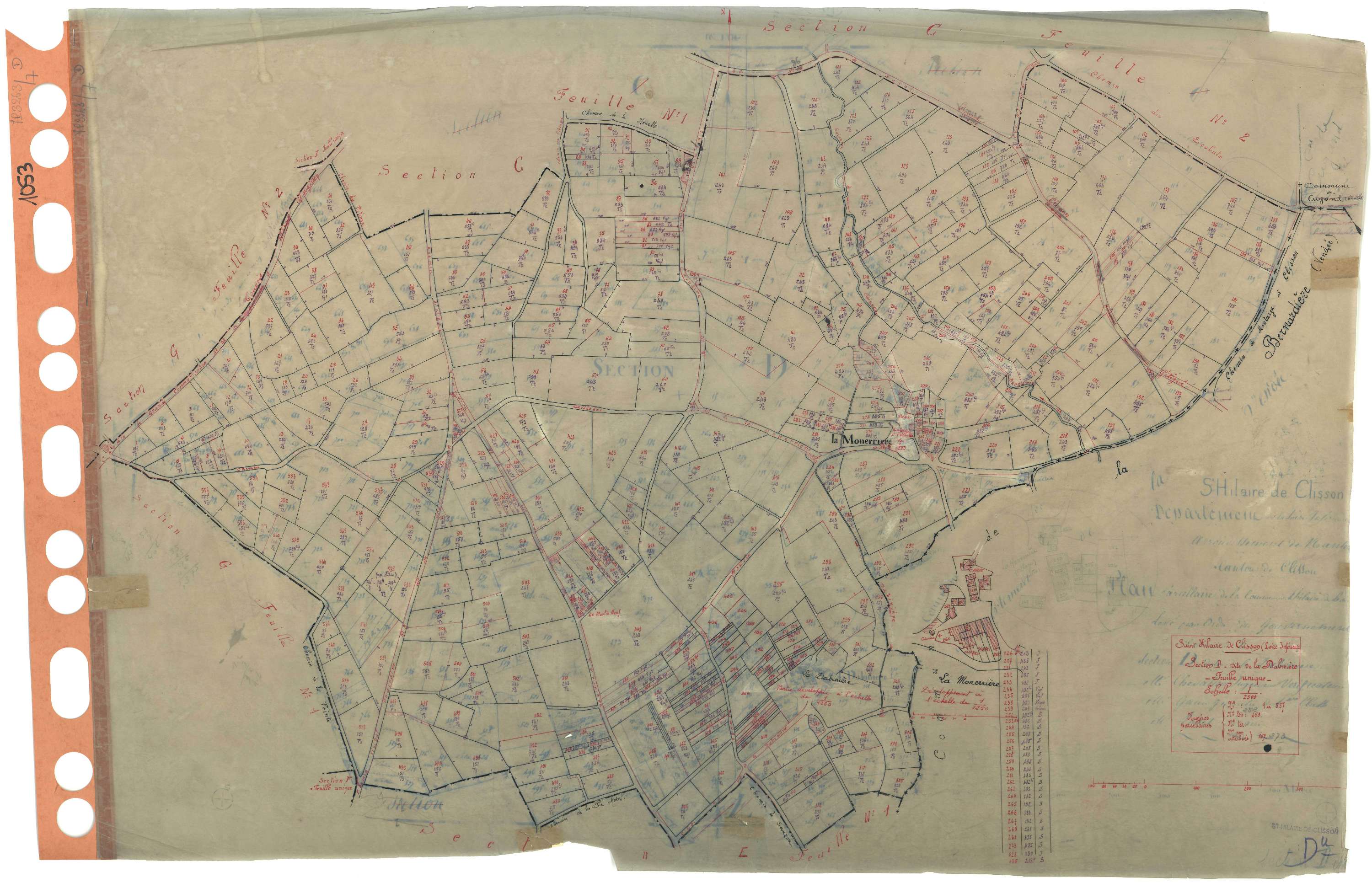 Saint-Hilaire-de-Clisson - Section D Dabinière (section de La) . 1-557