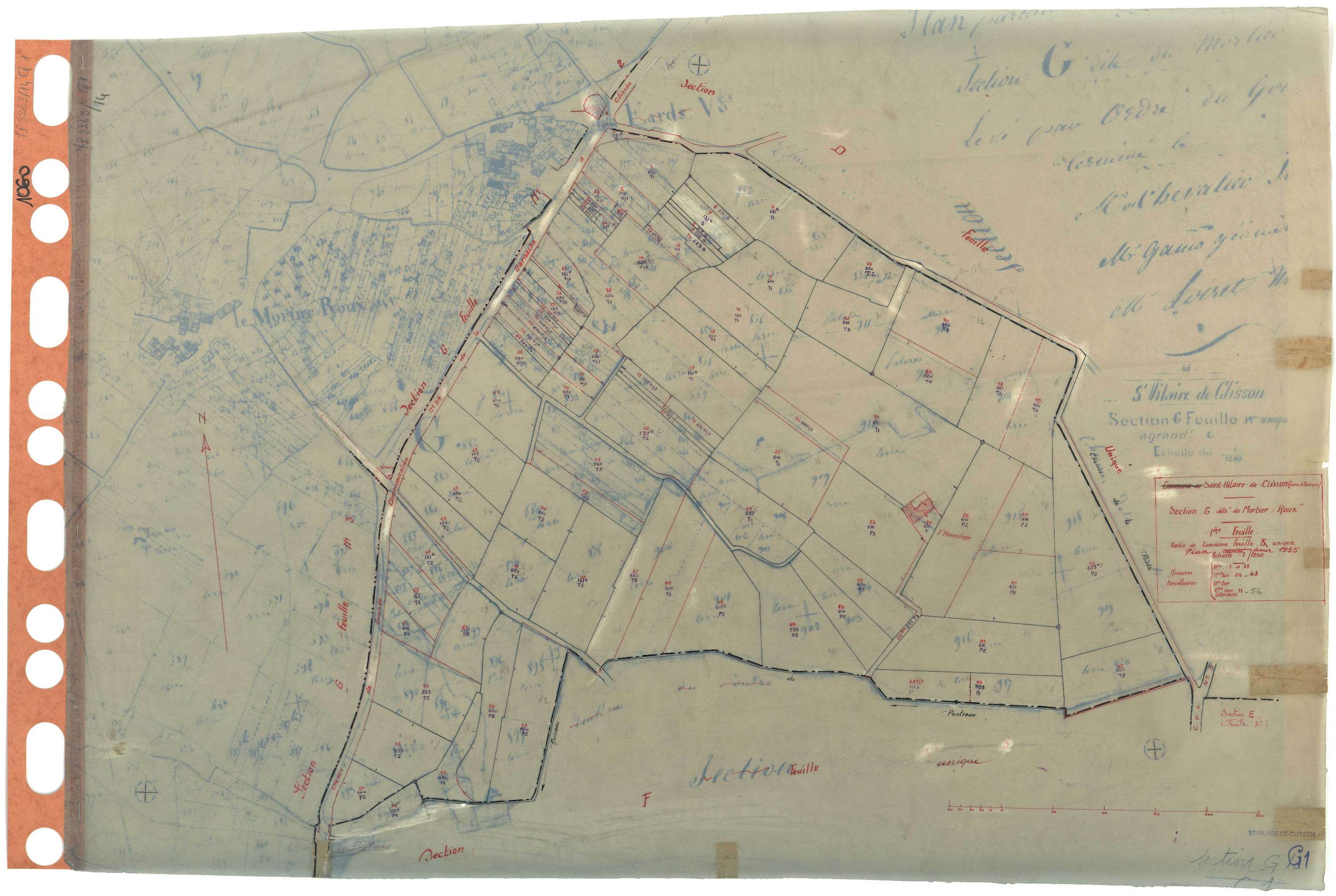 Saint-Hilaire-de-Clisson - Section G1 Mortier-Roux (section du) . 1-88