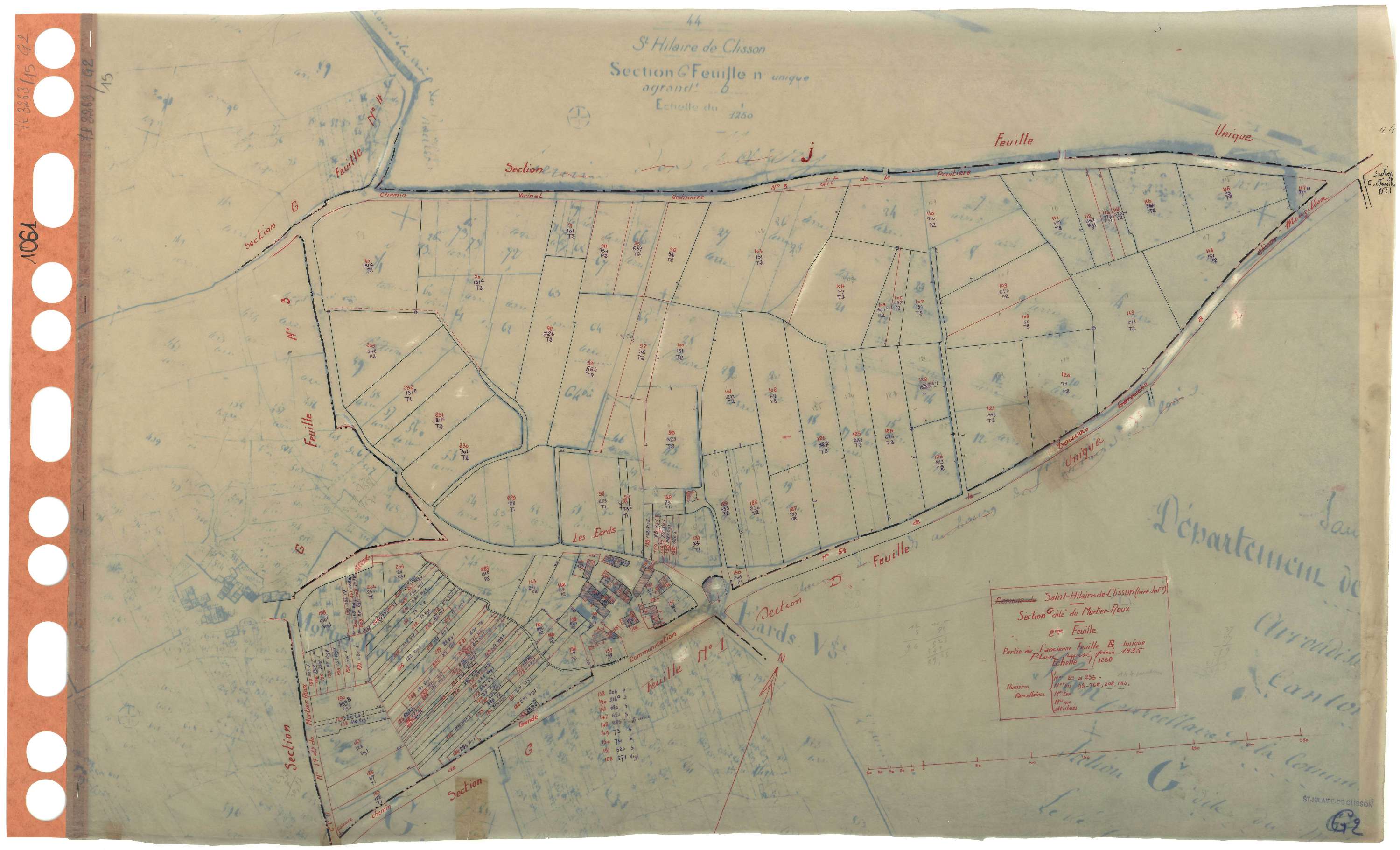 Saint-Hilaire-de-Clisson - Section G2 Mortier-Roux (section du) . 89-233