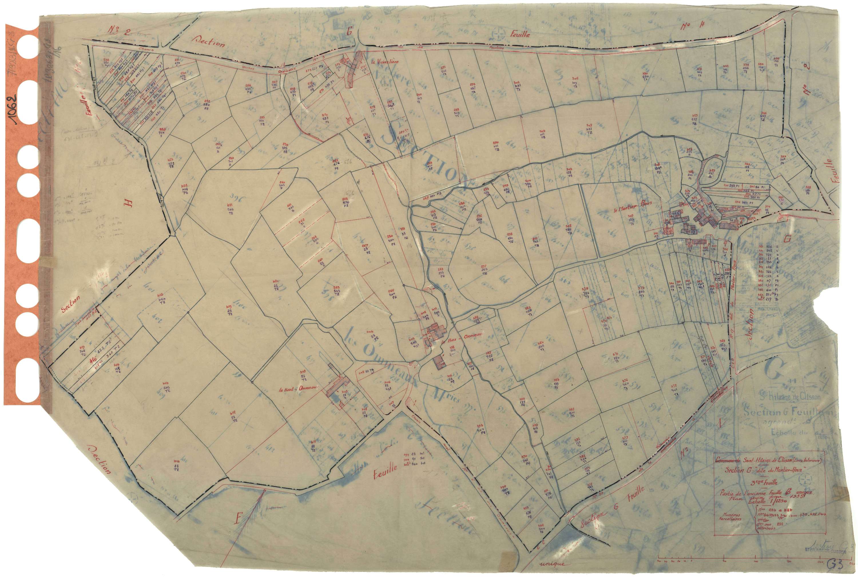 Saint-Hilaire-de-Clisson - Section G3 Mortier-Roux (section du) . 234-424