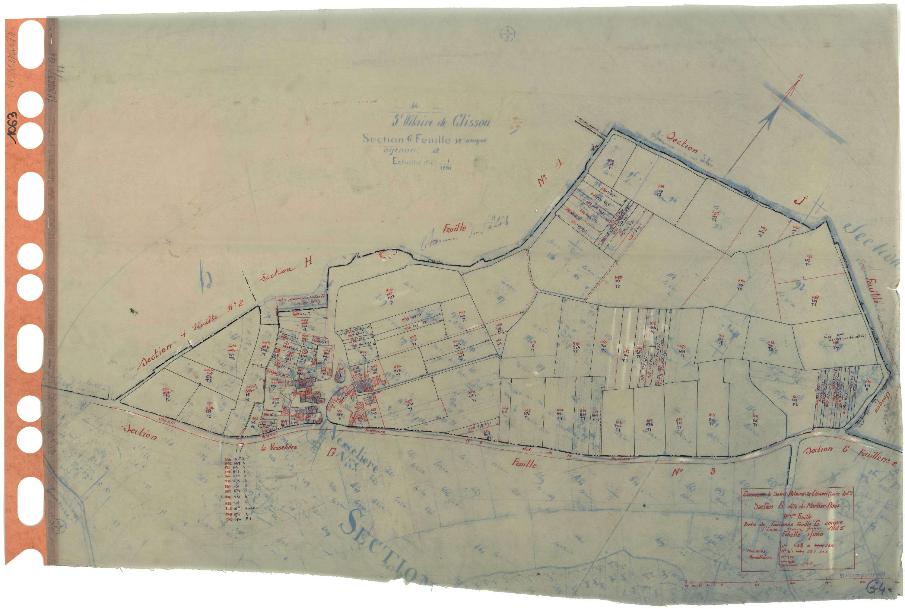 Saint-Hilaire-de-Clisson - Section G4 Mortier-Roux (section du) . 425-554