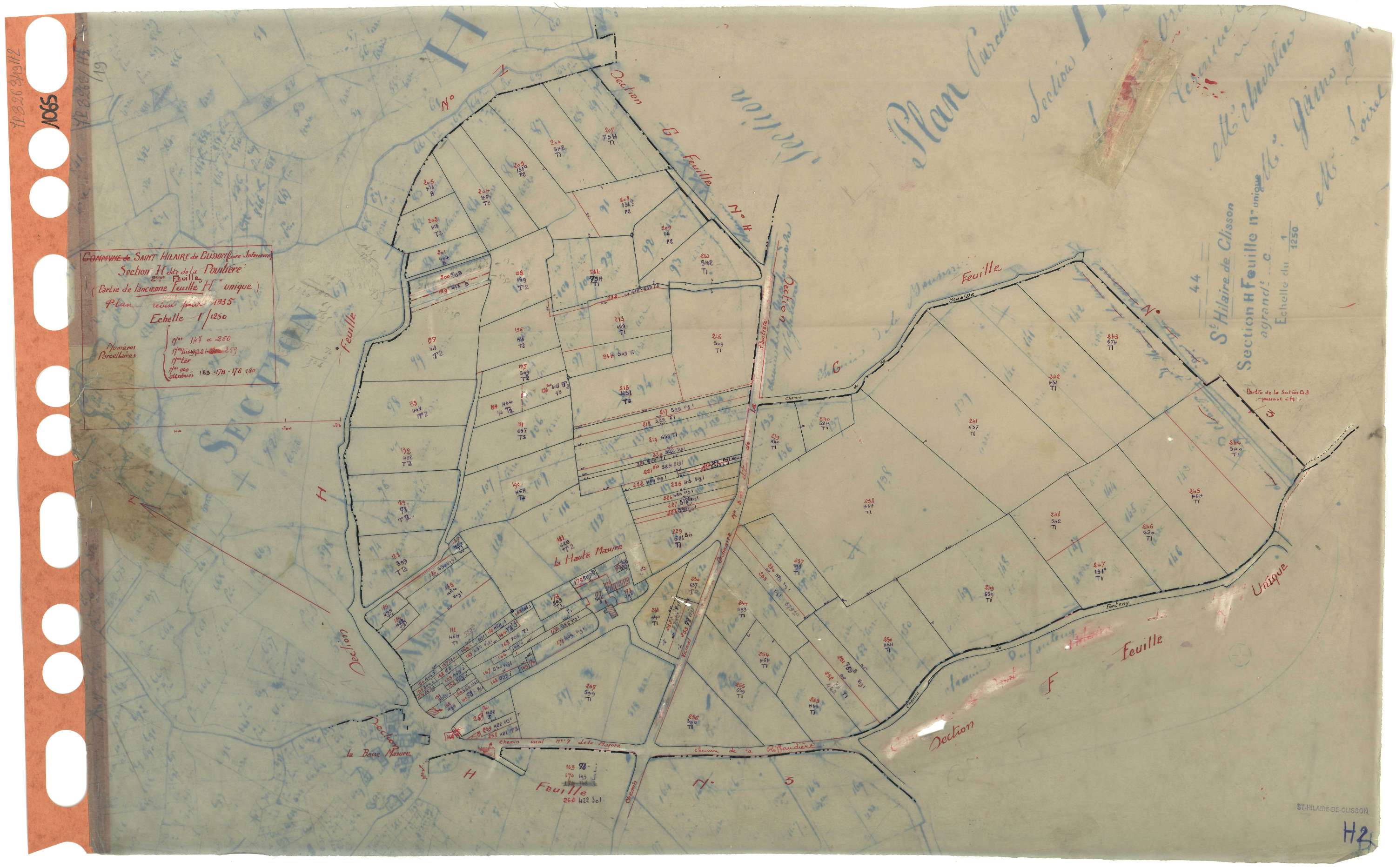 Saint-Hilaire-de-Clisson - Section H2 Pouitière (section de La) . 148-260