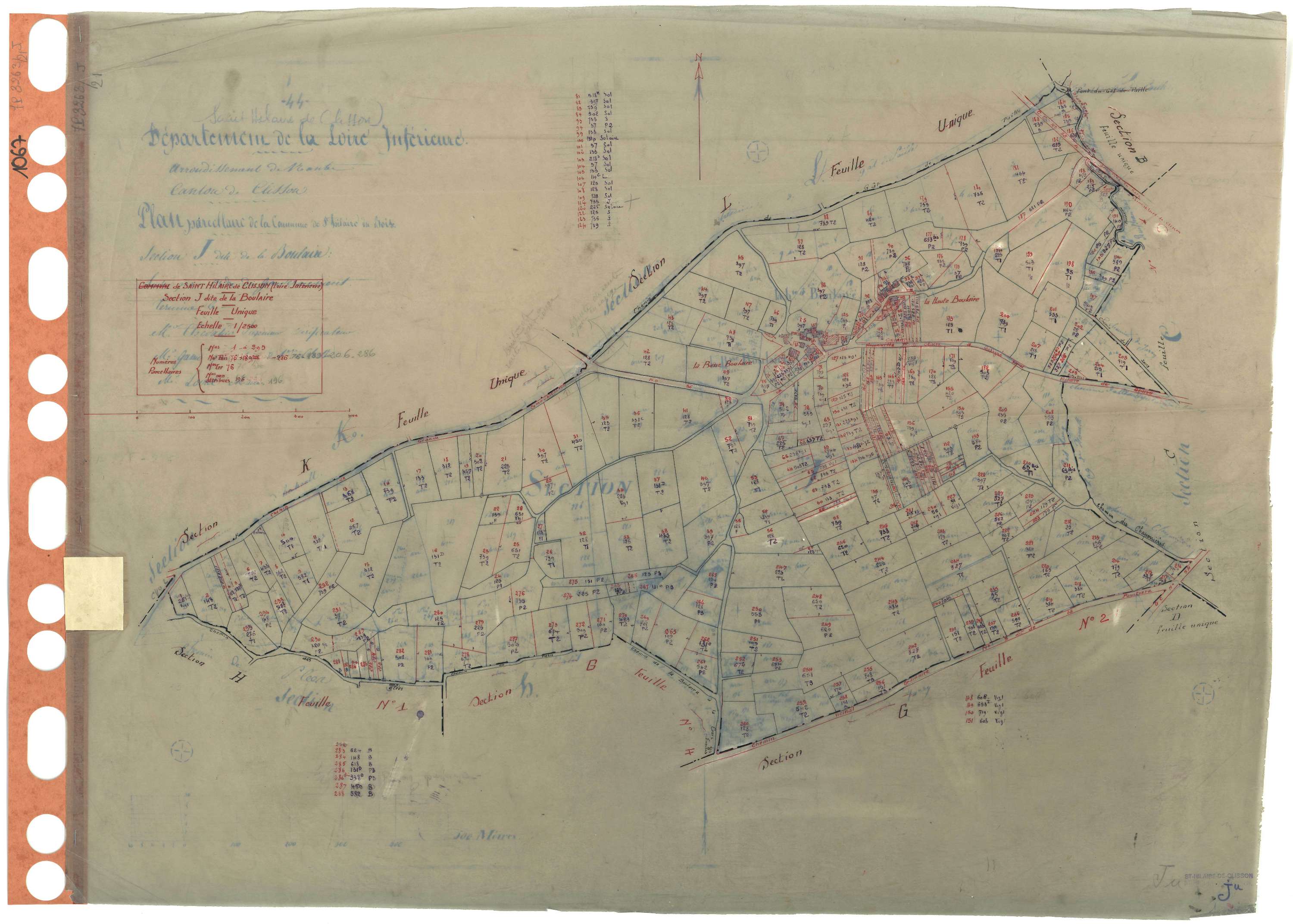 Saint-Hilaire-de-Clisson - Section J Boulaire (section de La) . 1-295
