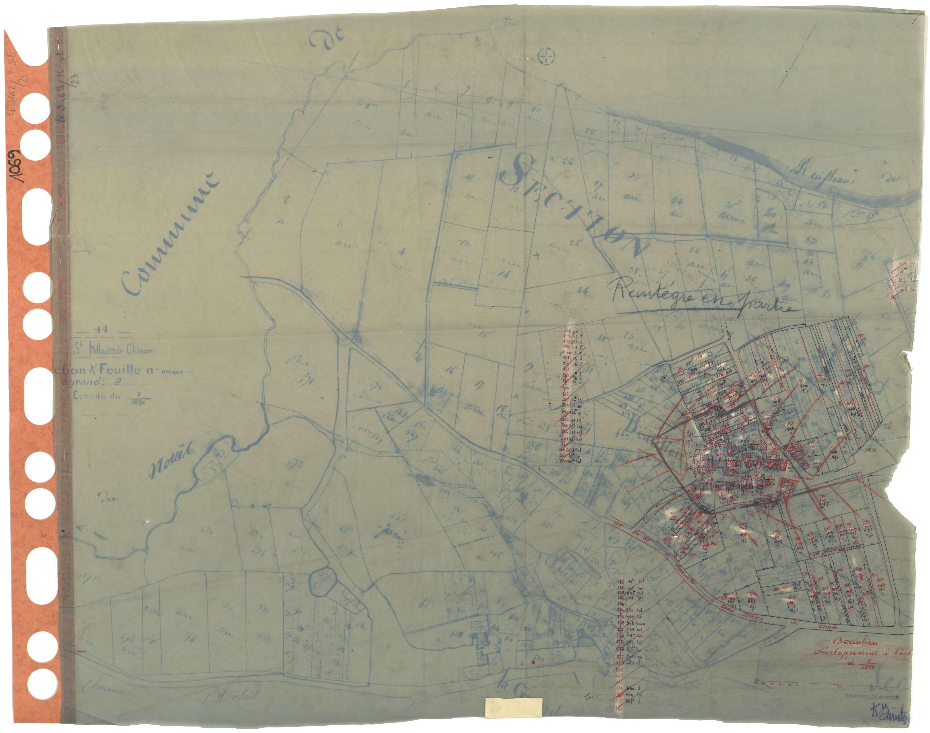 Saint-Hilaire-de-Clisson - Section K (développement) Beaulieu (section de) . 1-378