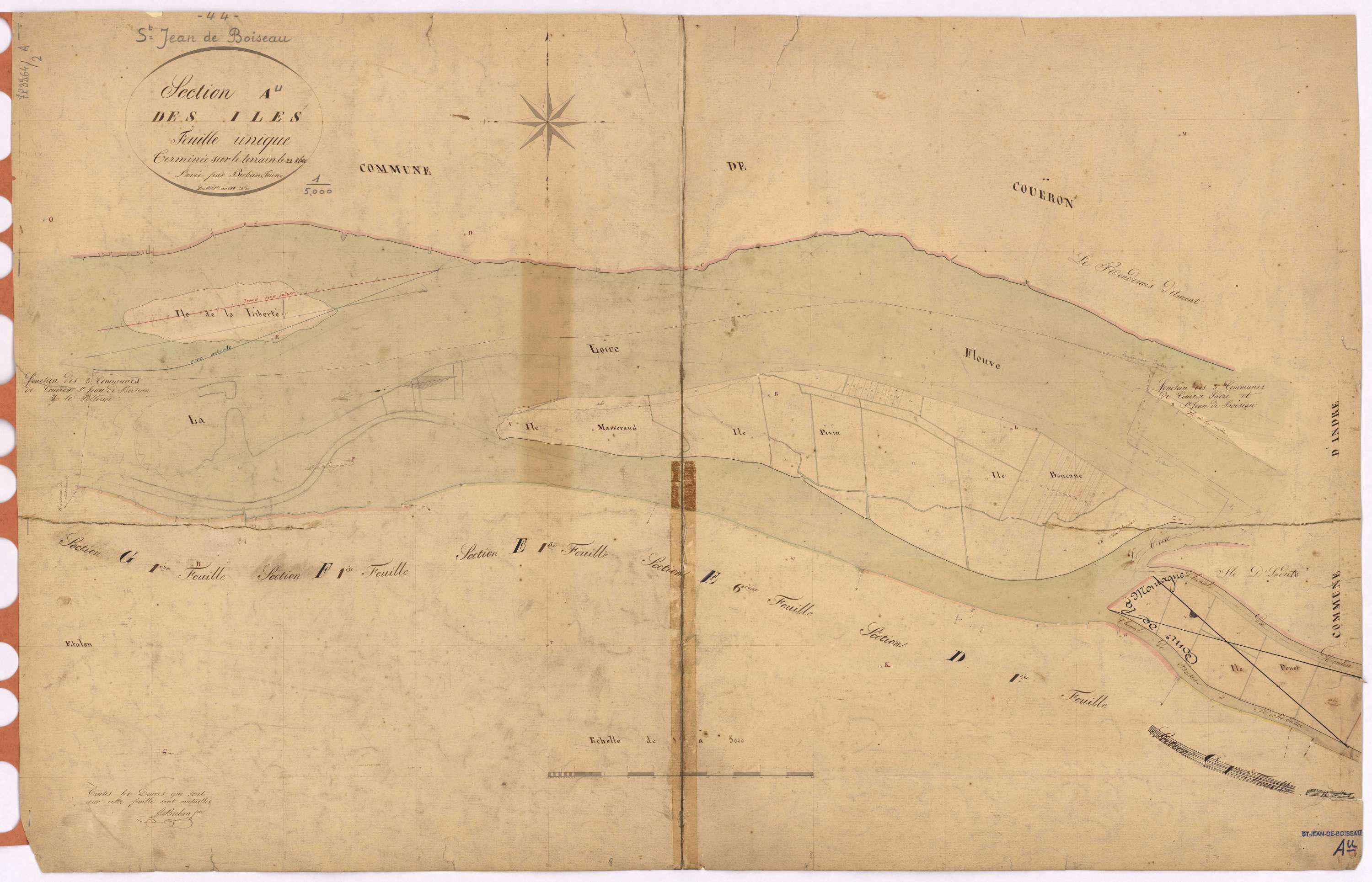Saint-Jean-de-Boiseau - Section A Iles (section des) ; 1-44bis