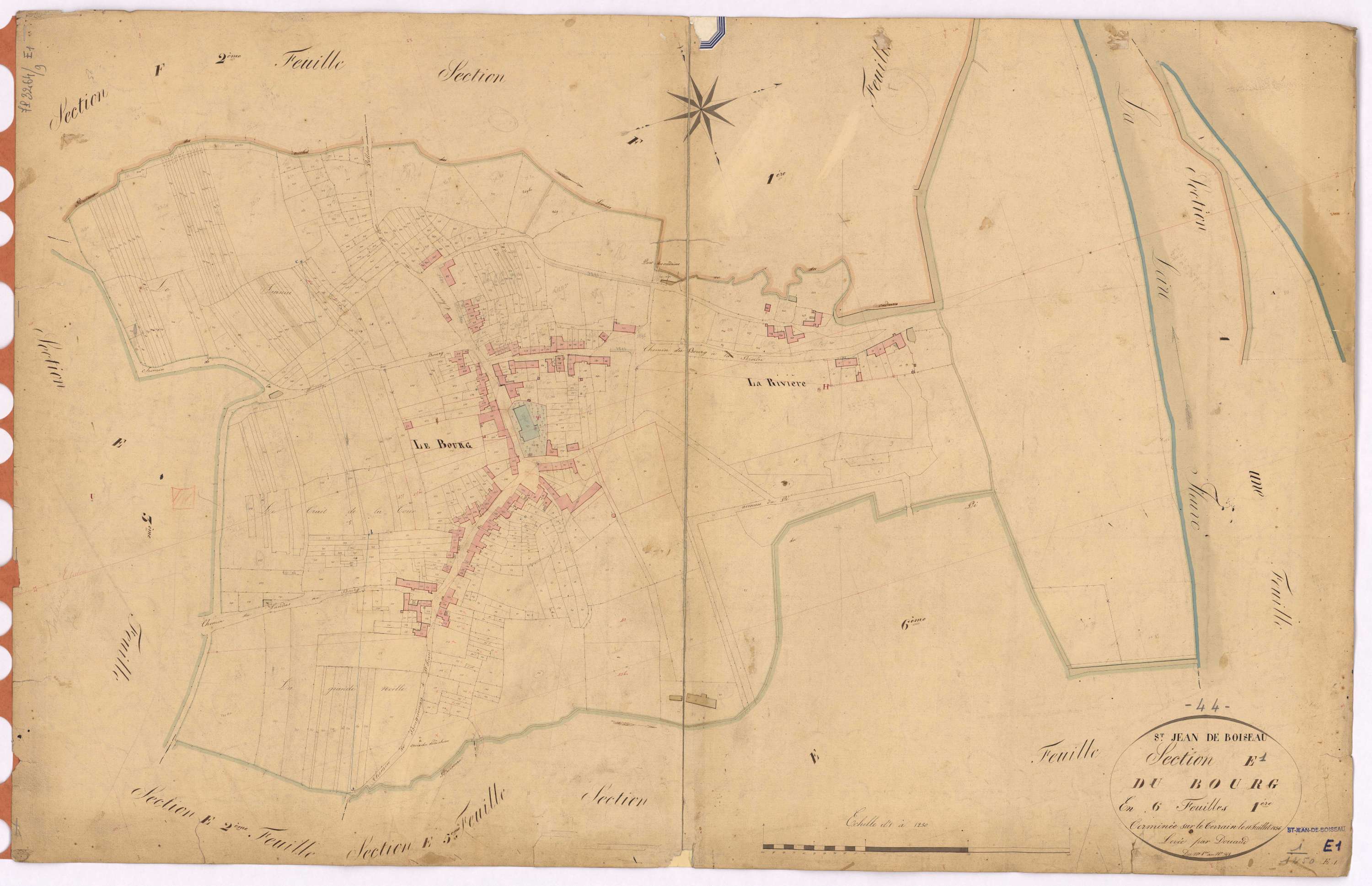 Saint-Jean-de-Boiseau - Section E1 Bourg (section du) ; 1-568