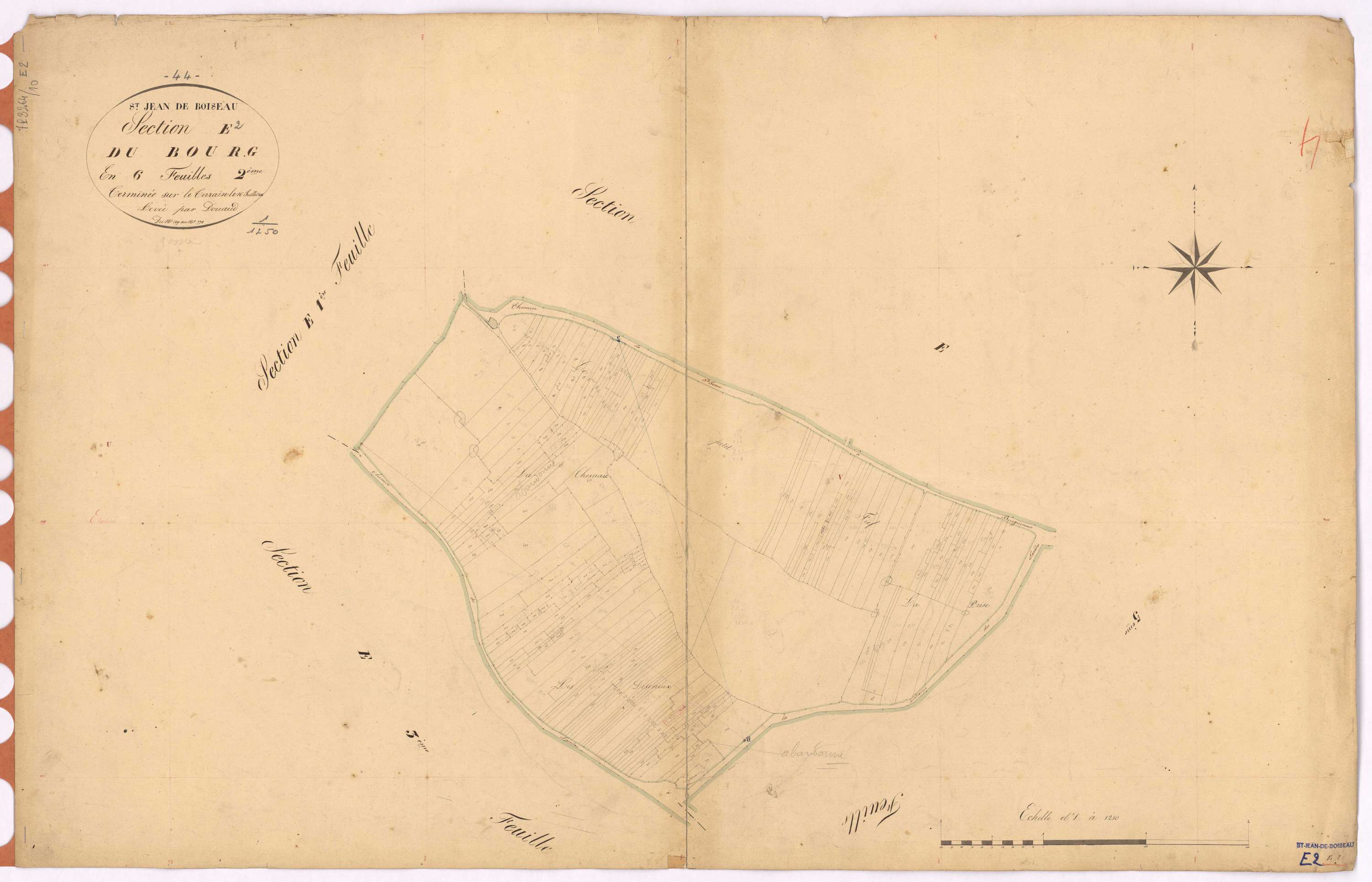Saint-Jean-de-Boiseau - Section E2 Bourg (section du) ; 569-778