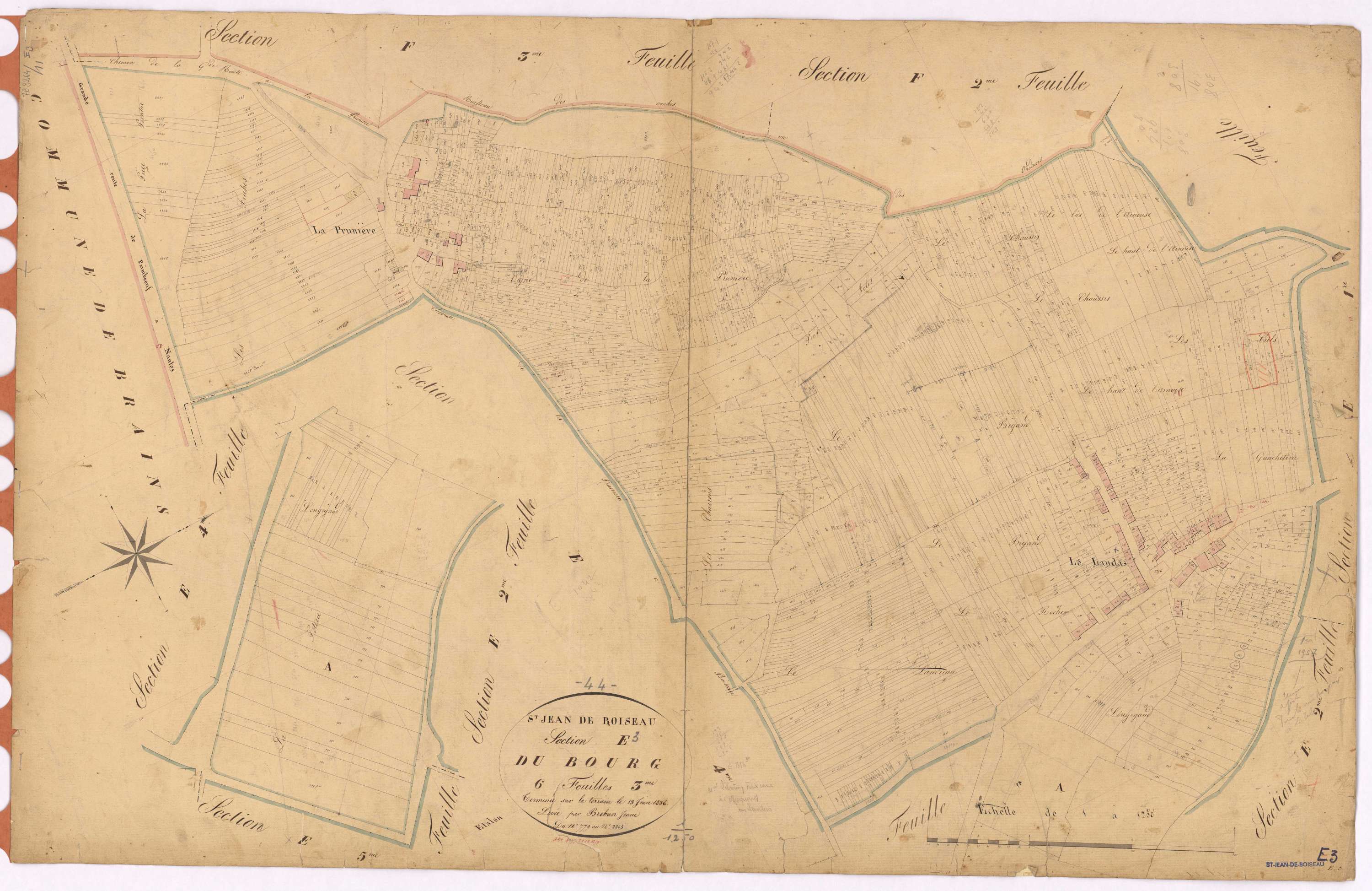 Saint-Jean-de-Boiseau - Section E3 Bourg (section du) ; 779-2265