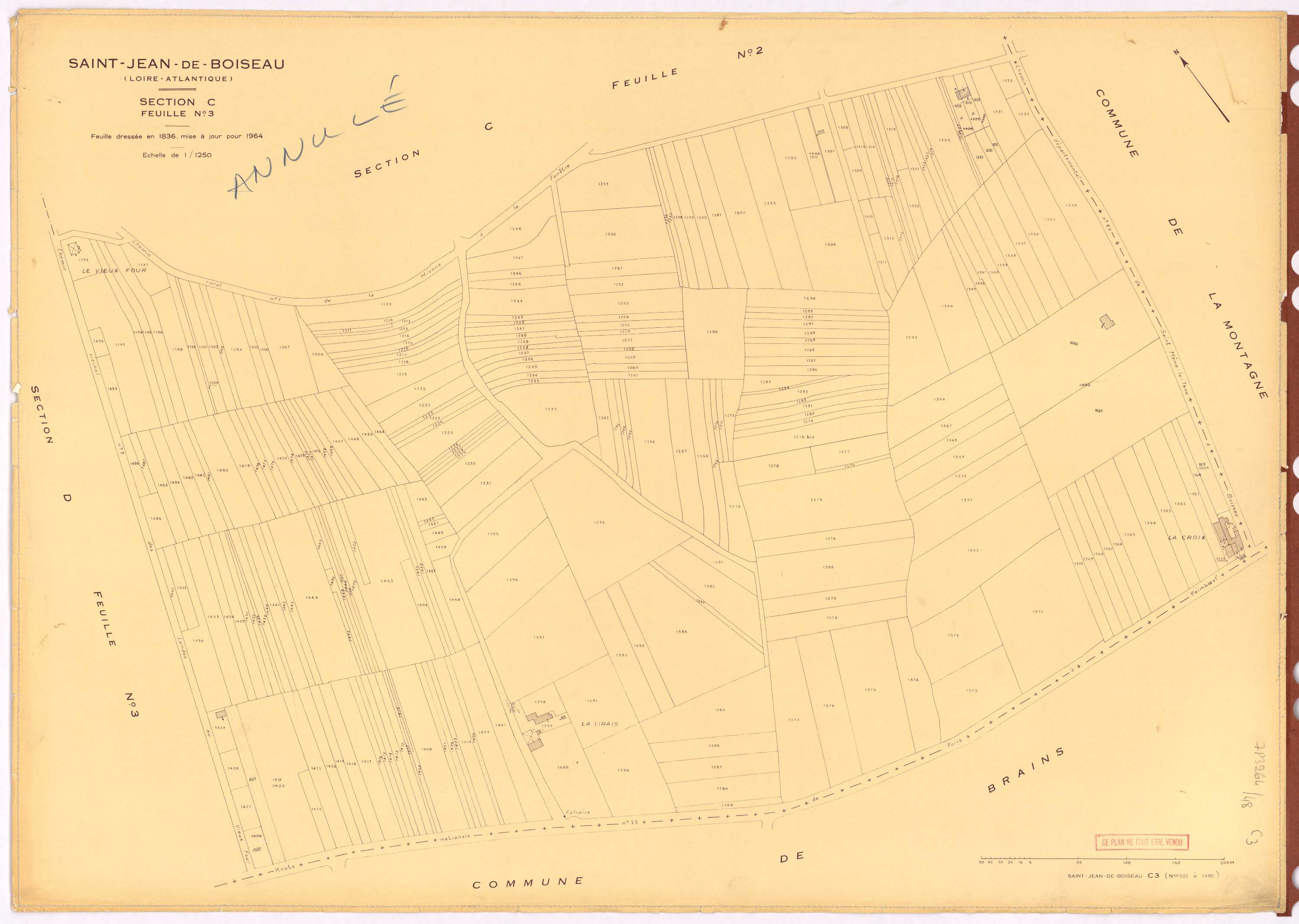 Saint-Jean-de-Boiseau - Section C3 1192-1490