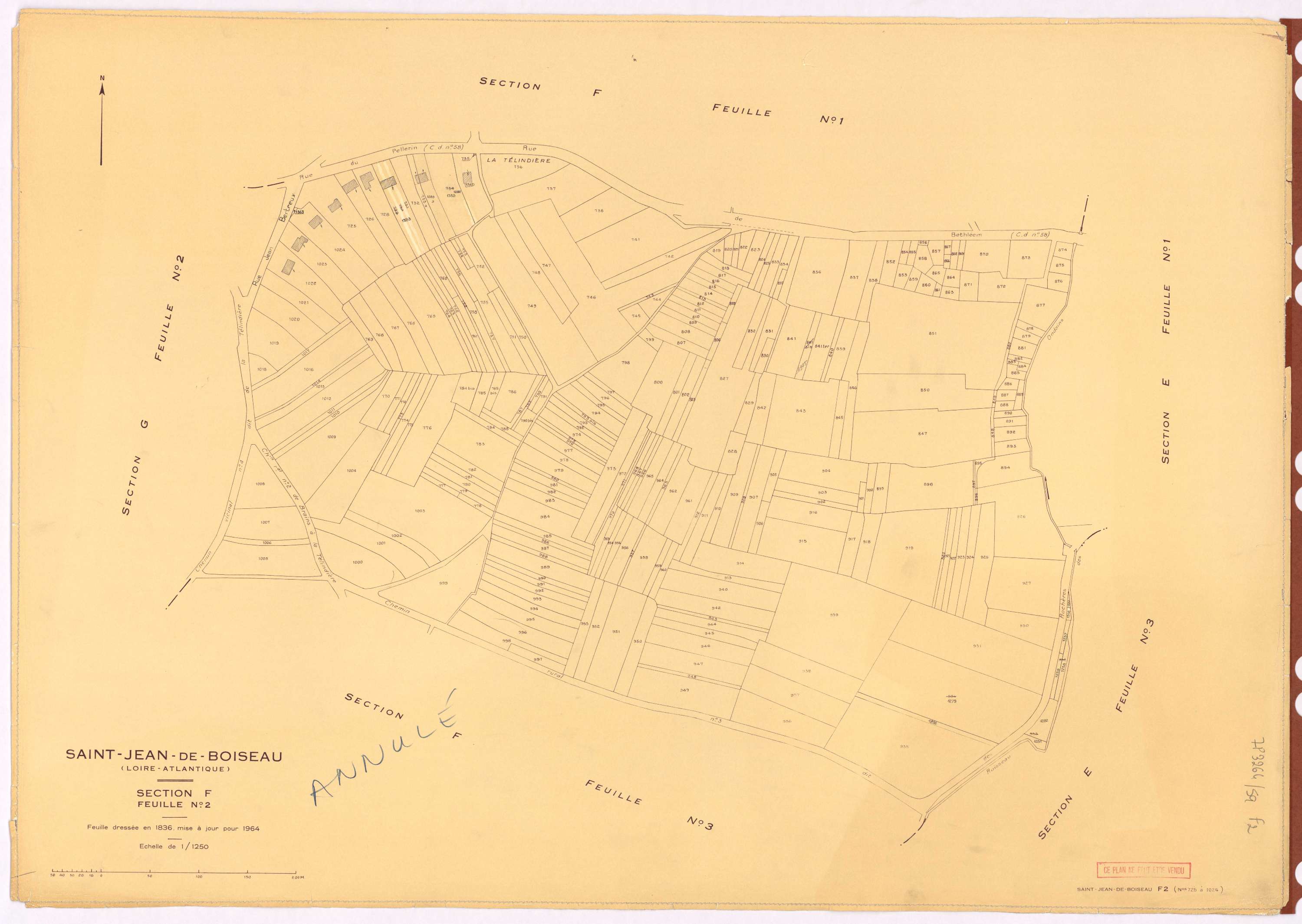 Saint-Jean-de-Boiseau - Section F2 725-1024