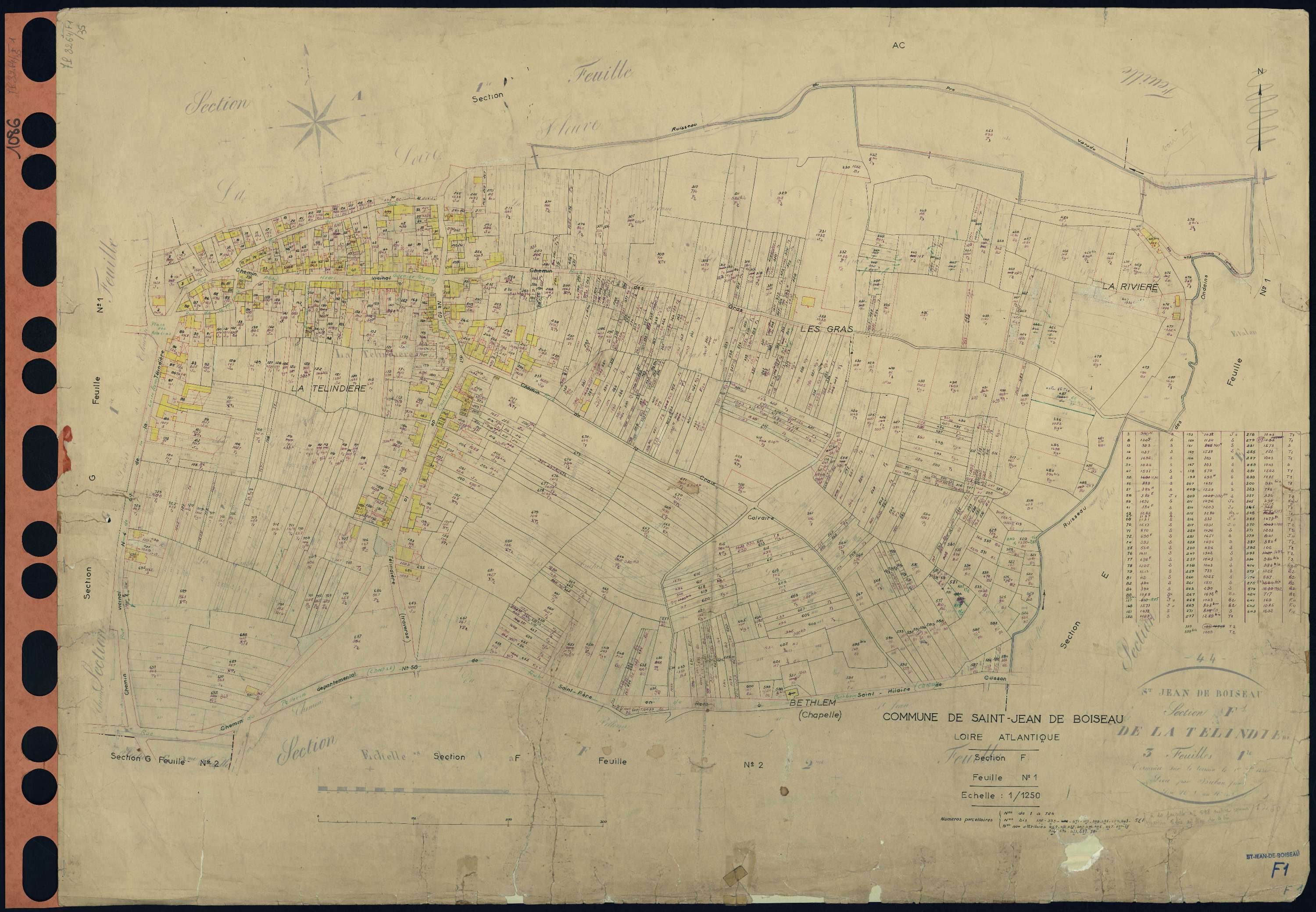 Saint-Jean-de-Boiseau - Section F1 1-724