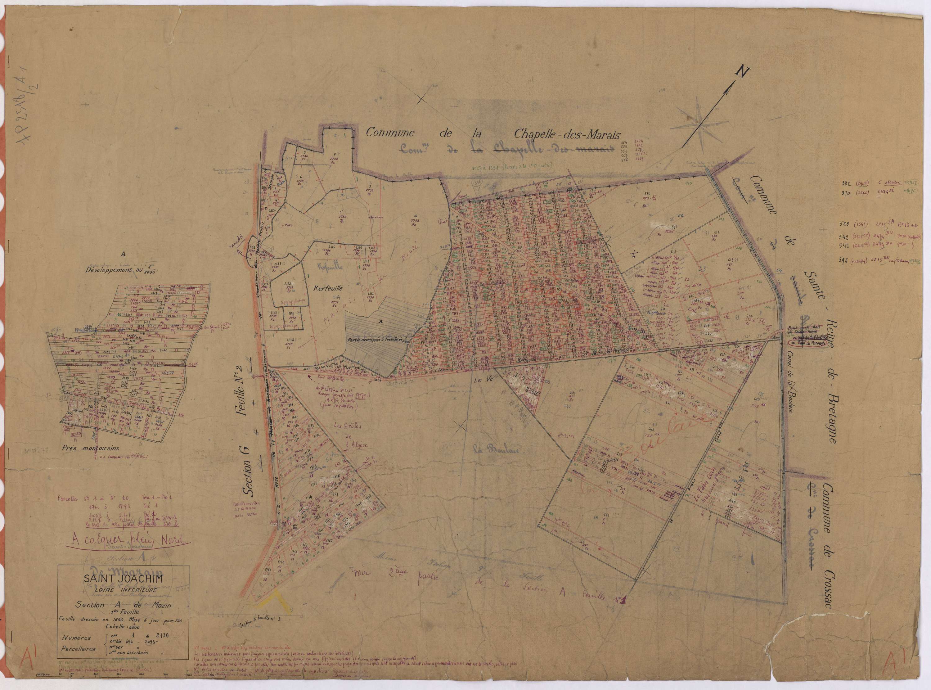 Saint-Joachim - Section A1 Mazin(section de) ; 1-2130