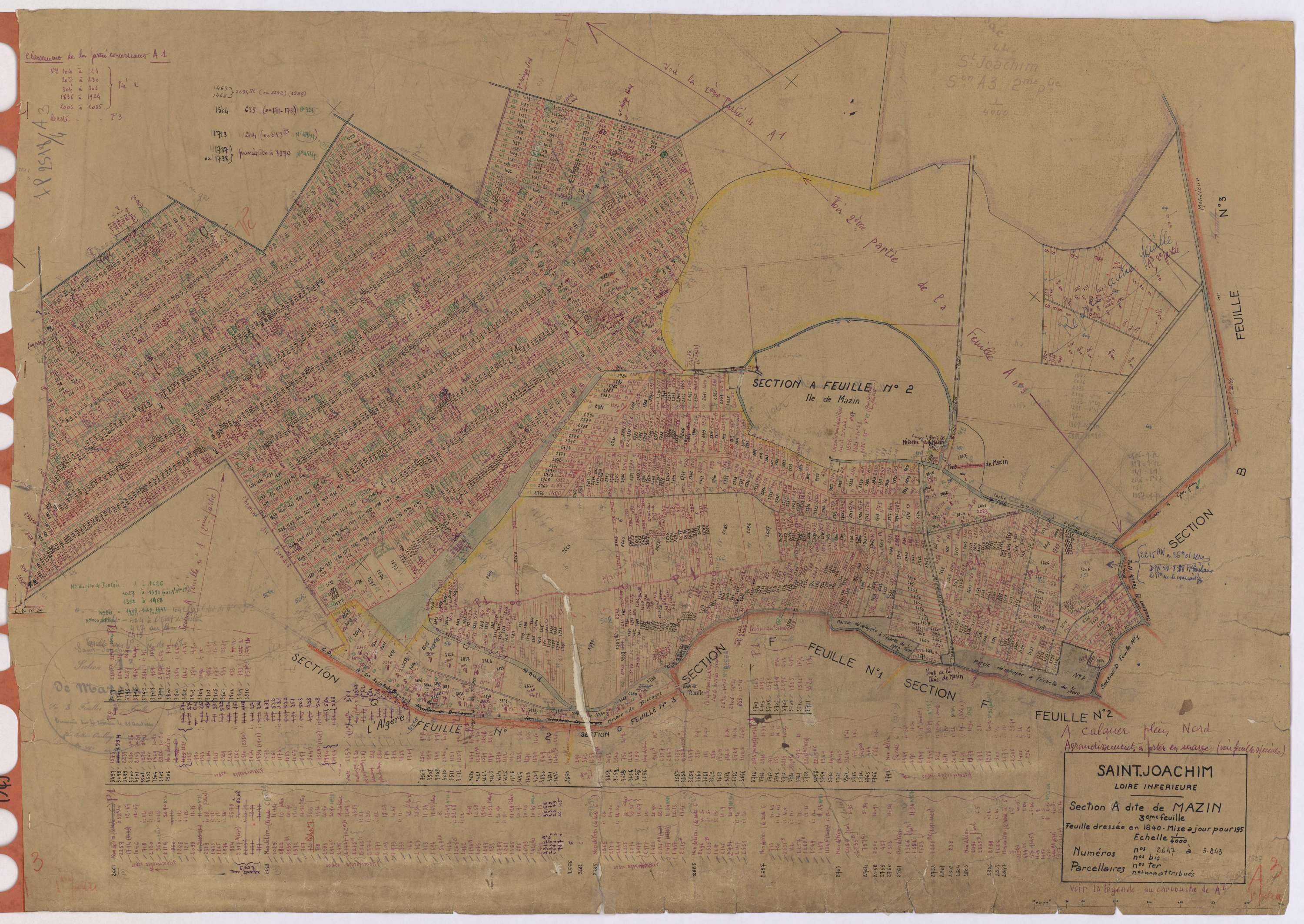 Saint-Joachim - Section A3 Mazin(section de) ; 2647-3843