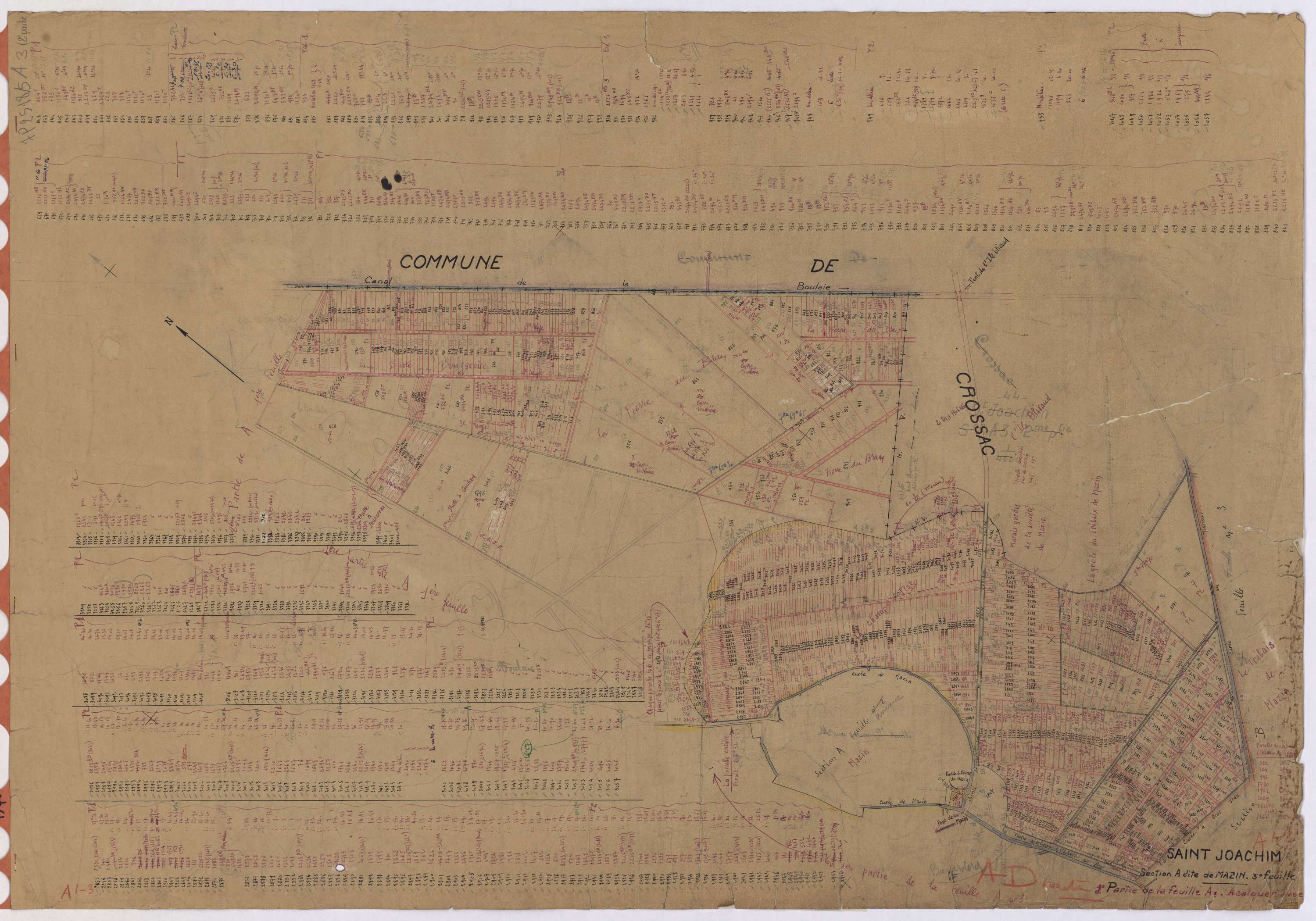 Saint-Joachim - Section A3 Mazin(section de) ; 2647-3843