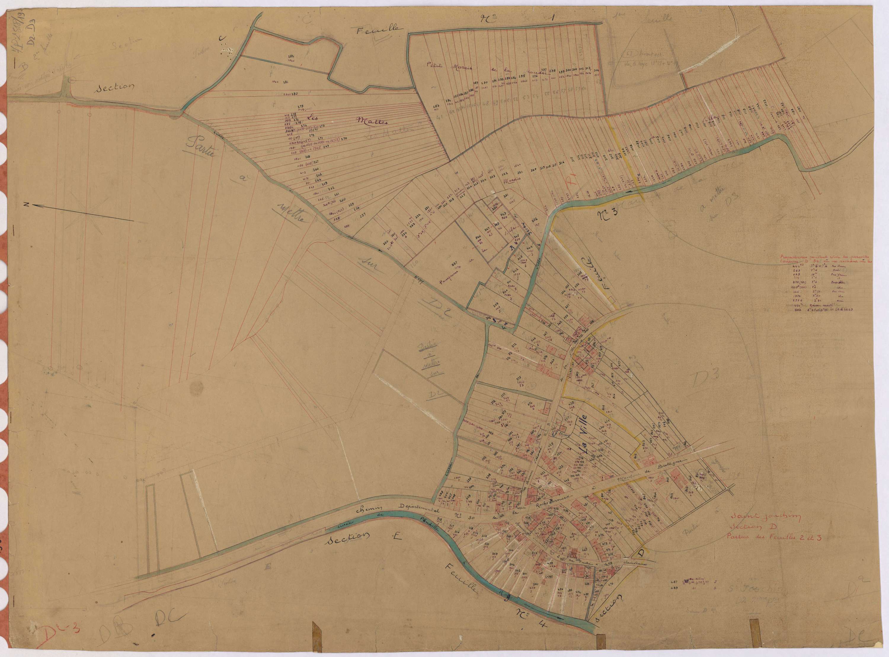Saint-Joachim - Section D2 D3 Aignac (section d') ; 131-789 ; 790-1809