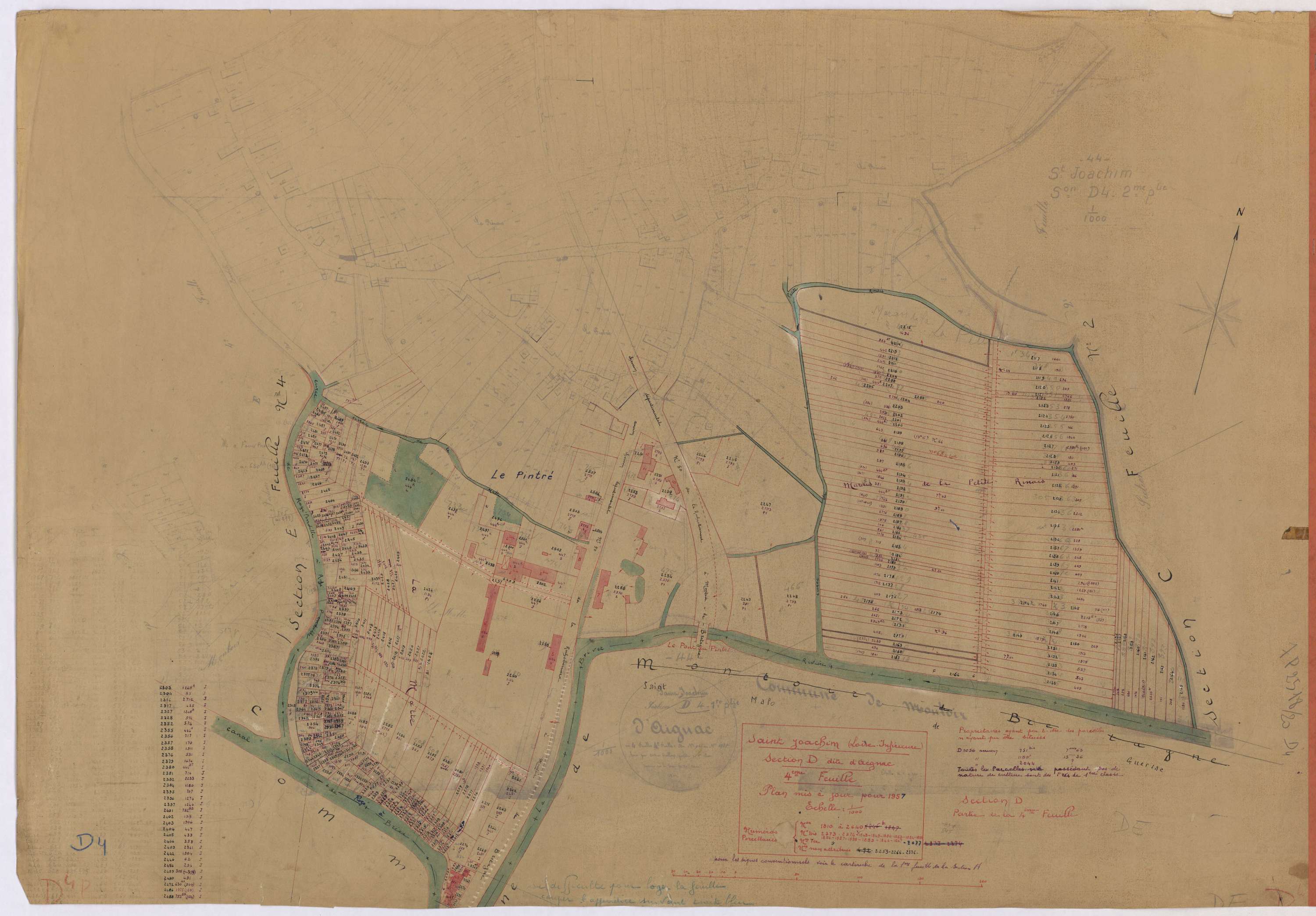 Saint-Joachim - Section D4 Aignac (section d') ; 1810-2640