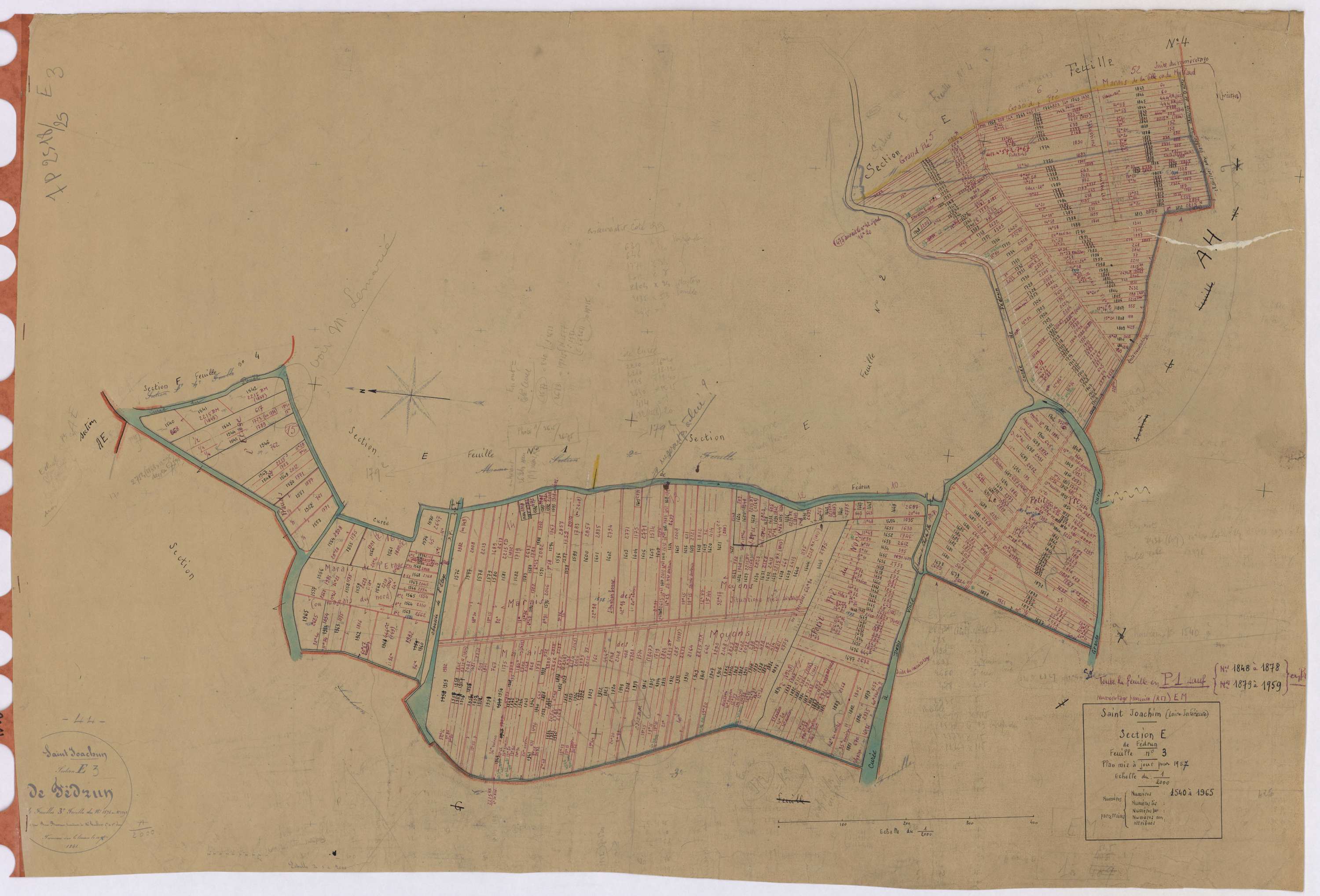 Saint-Joachim - Section E3 Fédrun (section de) ; 1540-1965