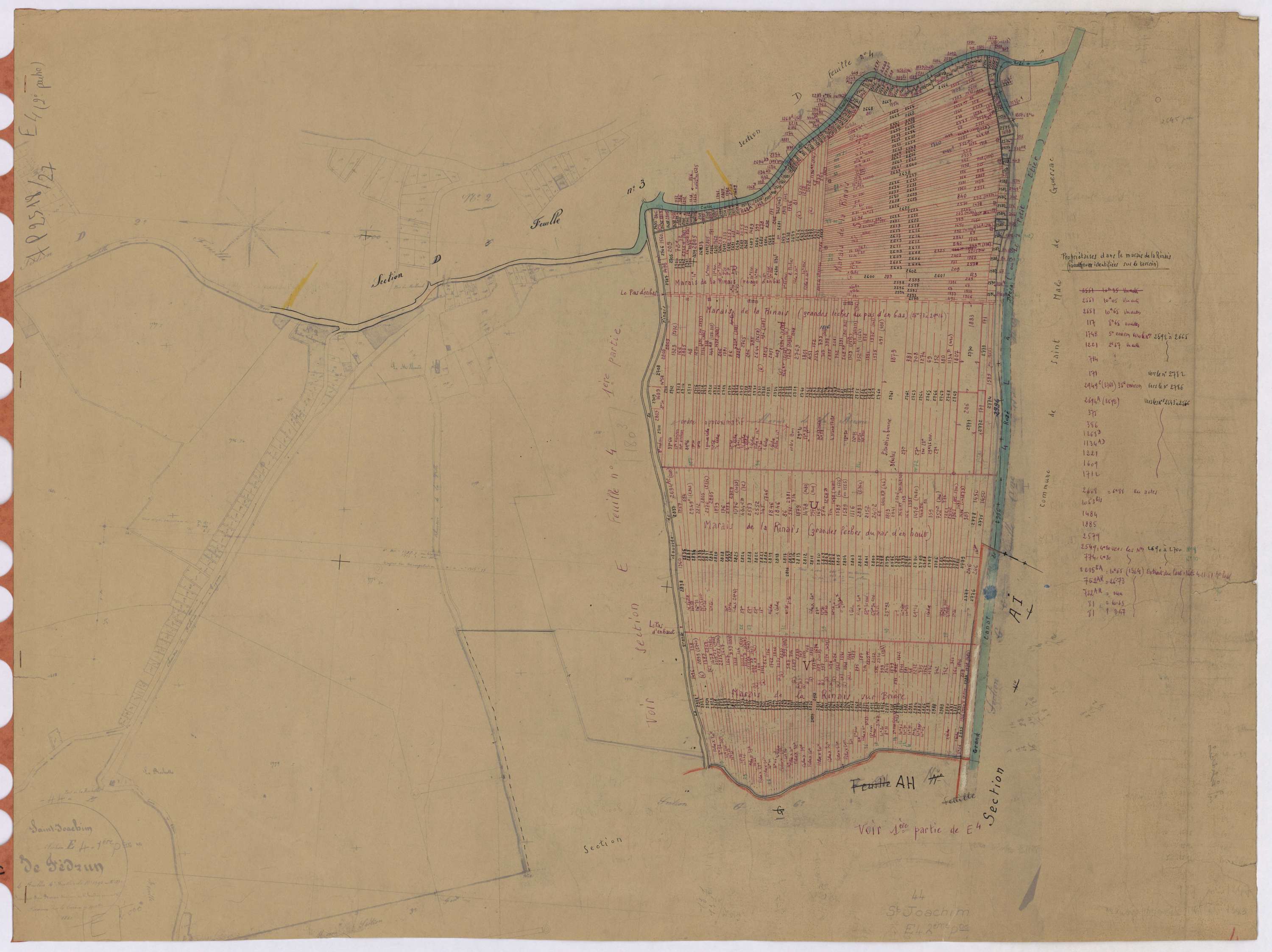 Saint-Joachim - Section E4 Fédrun (section de) ; 1966-3390