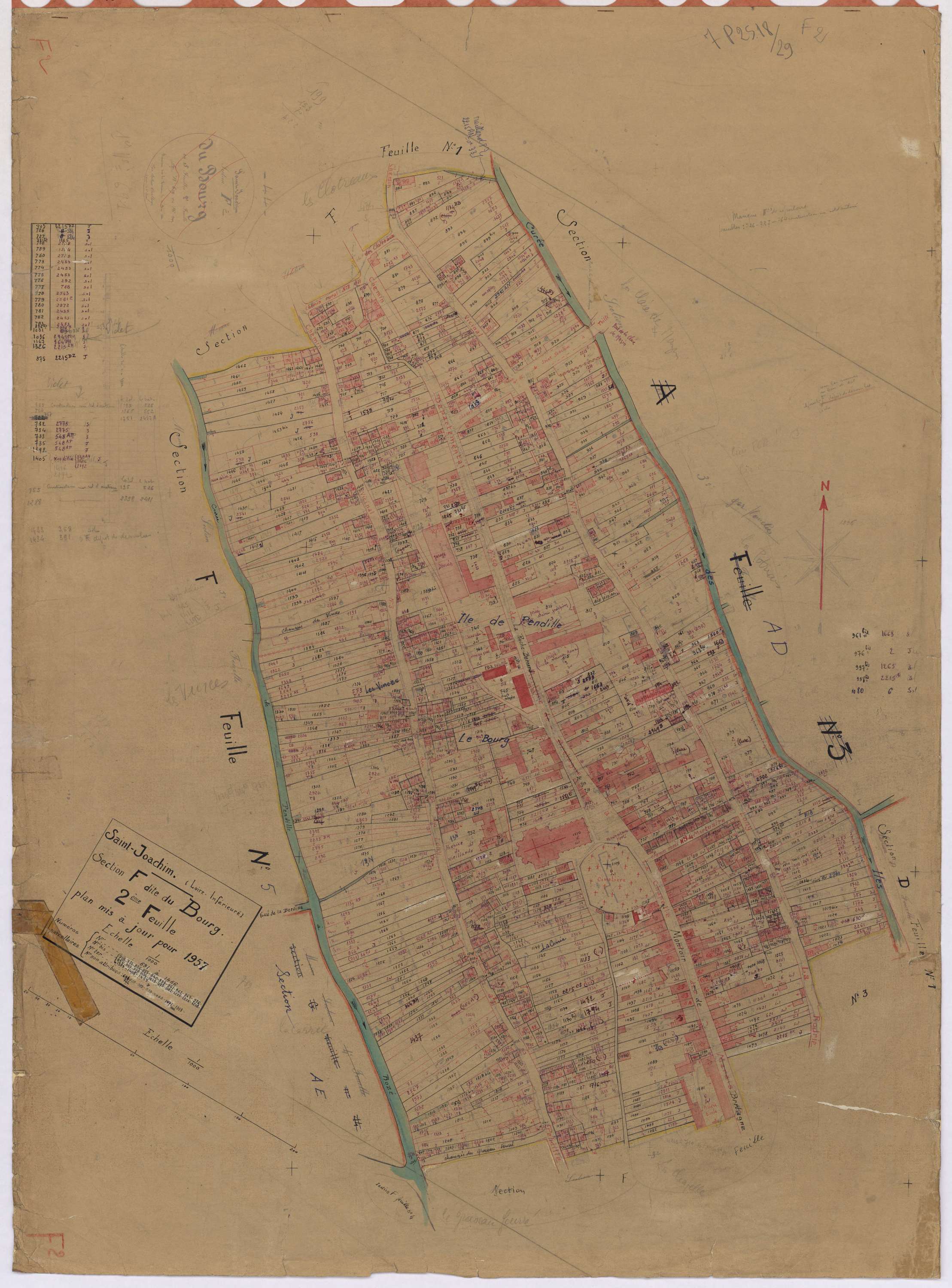 Saint-Joachim - Section F2 Bourg (section du) ; 691-1466