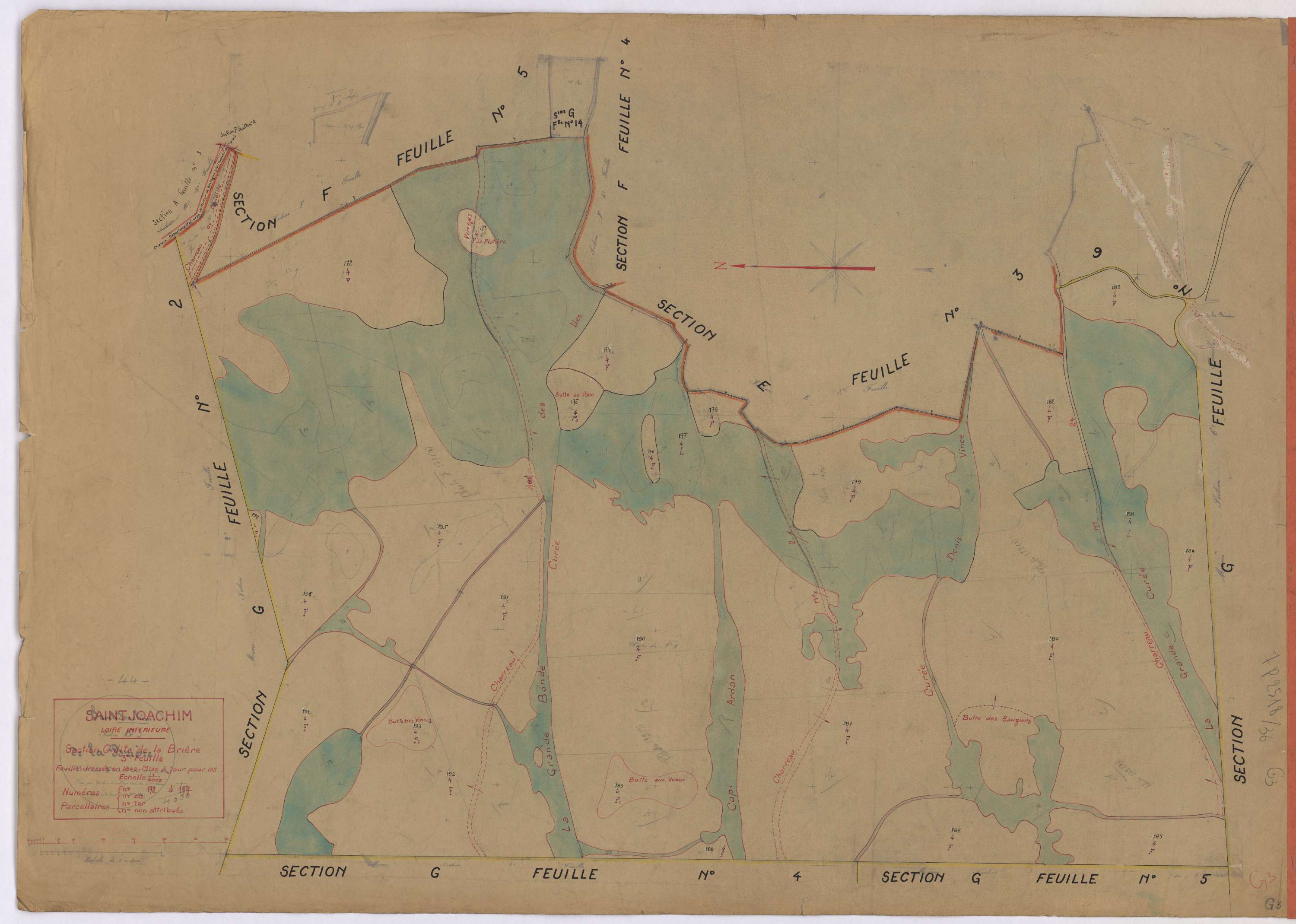 Saint-Joachim - Section G3 Brière (section de La) ; 172-197