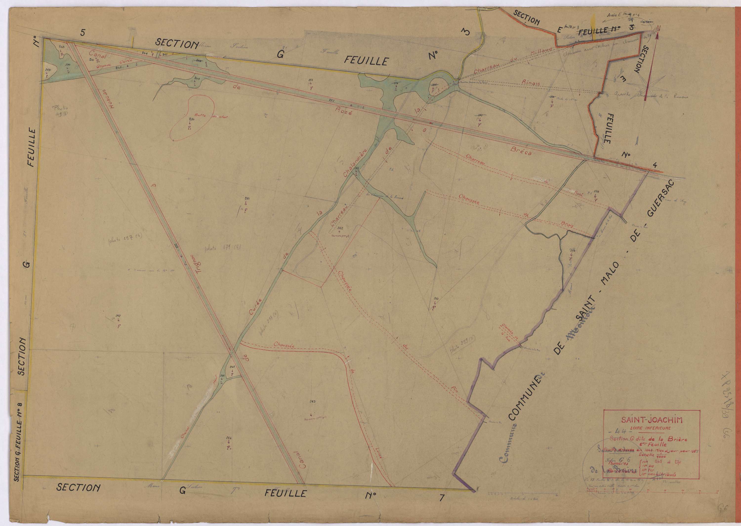 Saint-Joachim - Section G6 Brière (section de La) ; 243-270
