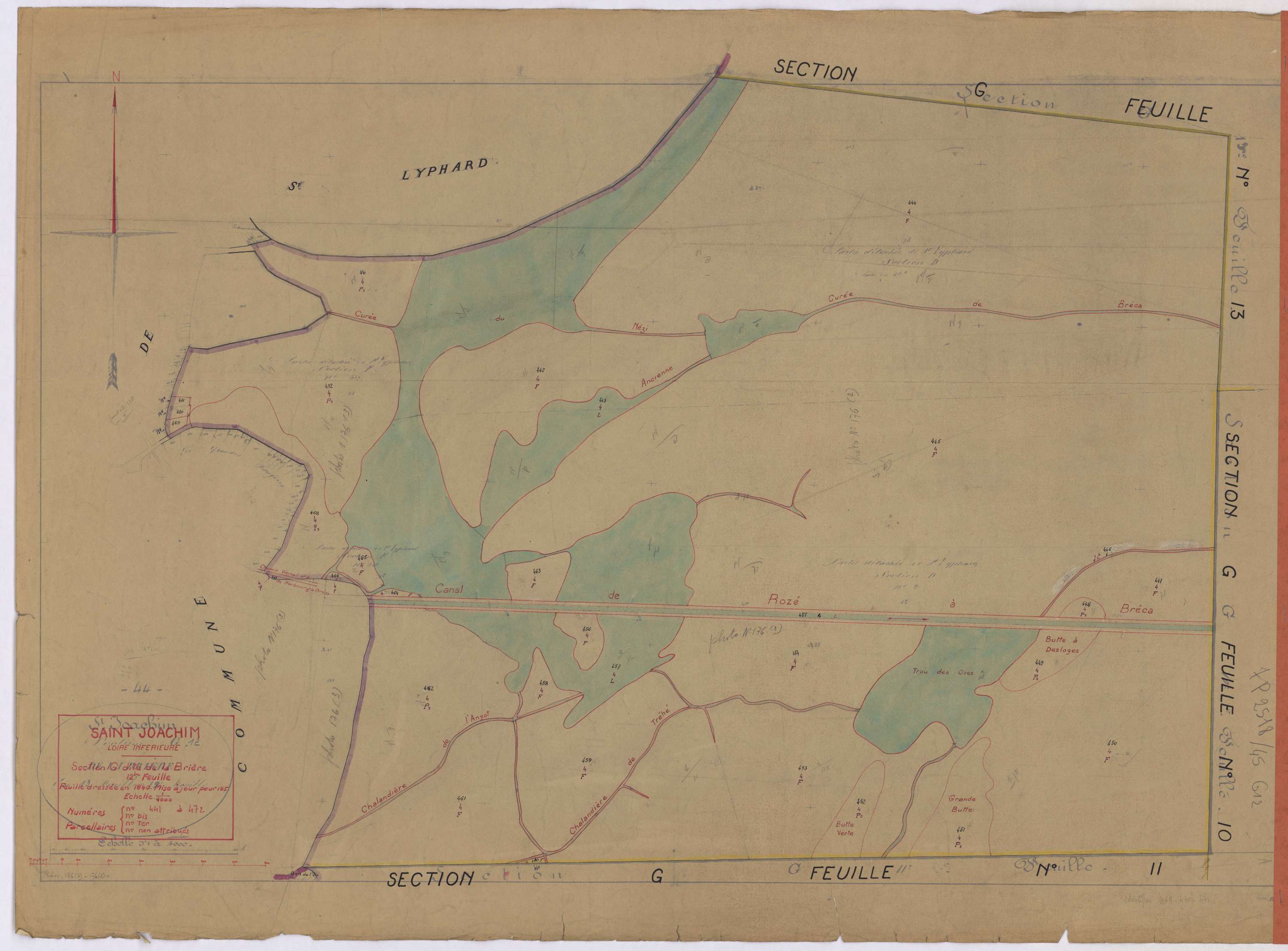Saint-Joachim - Section G12 Brière (section de La) ; 441-472