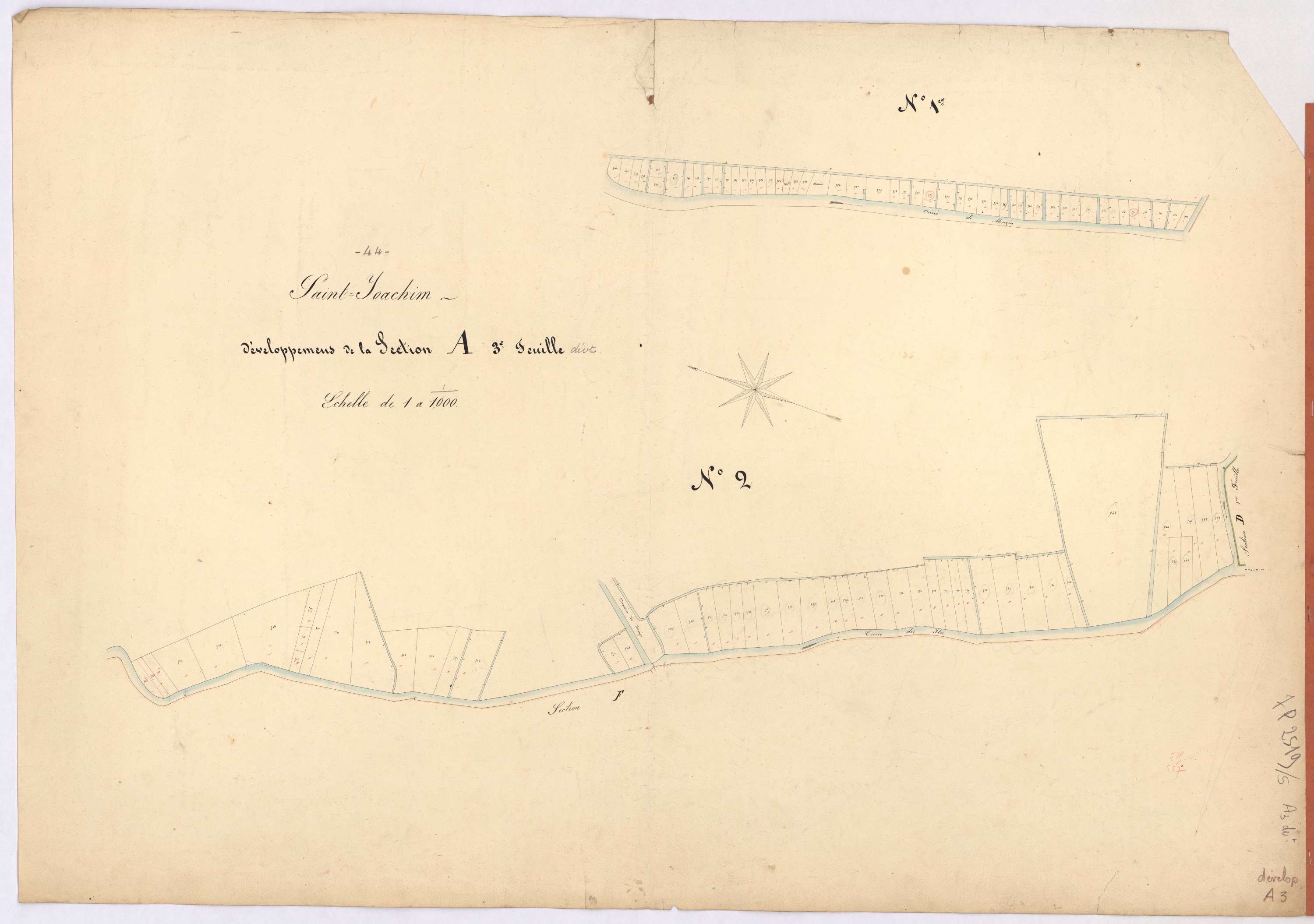 Saint-Joachim - Section A3 (développement) Mazain (section de) ; développement de diverses parcelles