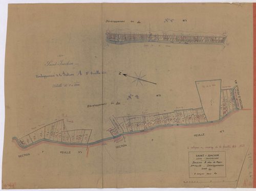 Saint-Joachim - Section A3 (développement) Mazin(section de) ; 2647-3843 ; développement de diverses parcelles